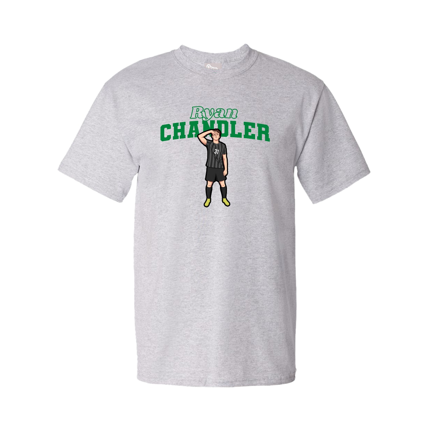 Youth Tee — Name Arch in Grey