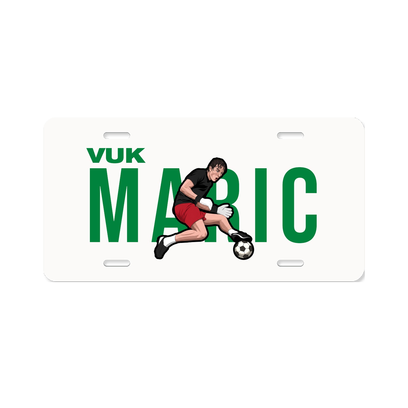 License Plate — Player Name in Classic