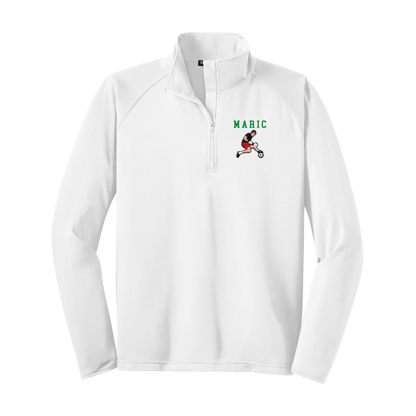Q-Zip Pullover — Shirsey in White