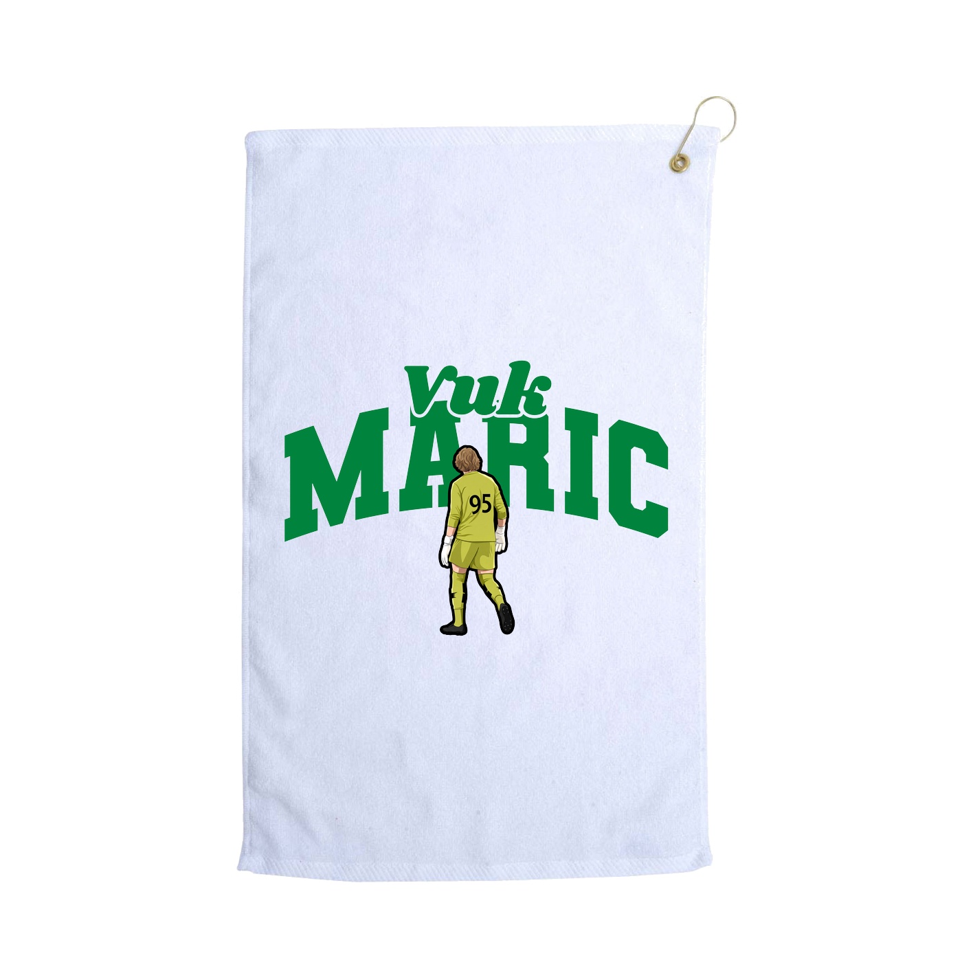 Golf Towel — Signature Arch in White