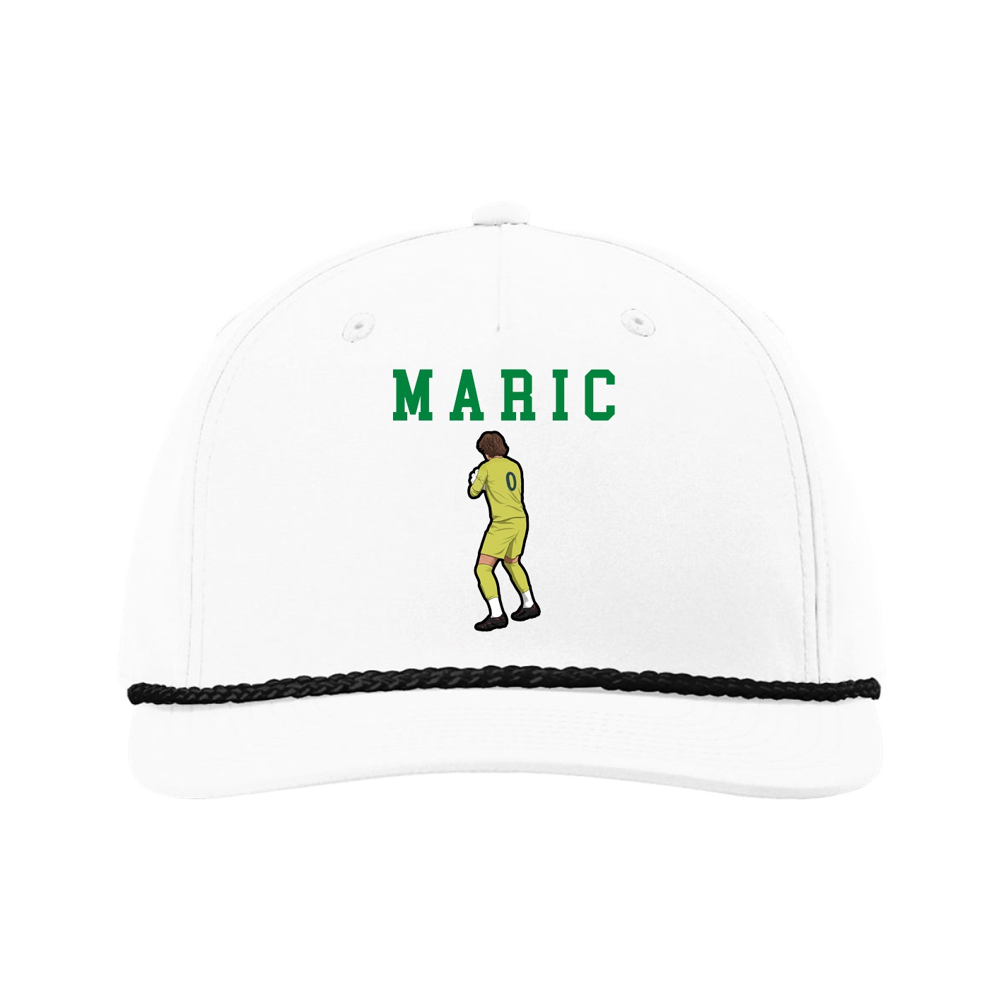 Five-Panel Classic Rope Cap — Shirsey in White