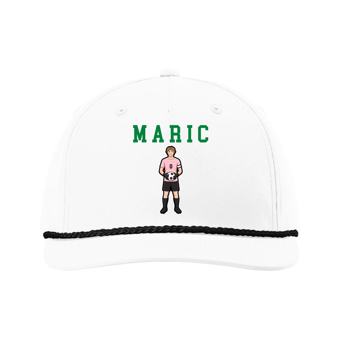 Five-Panel Classic Rope Cap — Shirsey in White