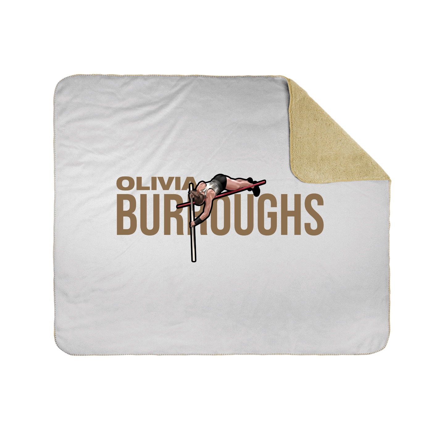 Throw Blanket — Player Name in White