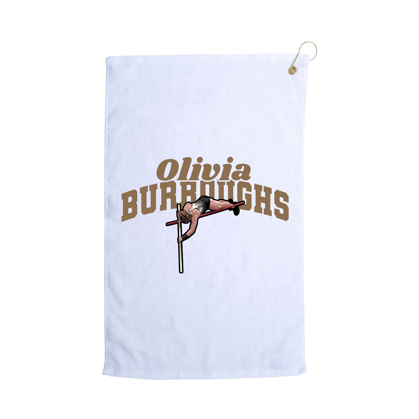 Golf Towel — Signature Arch in White