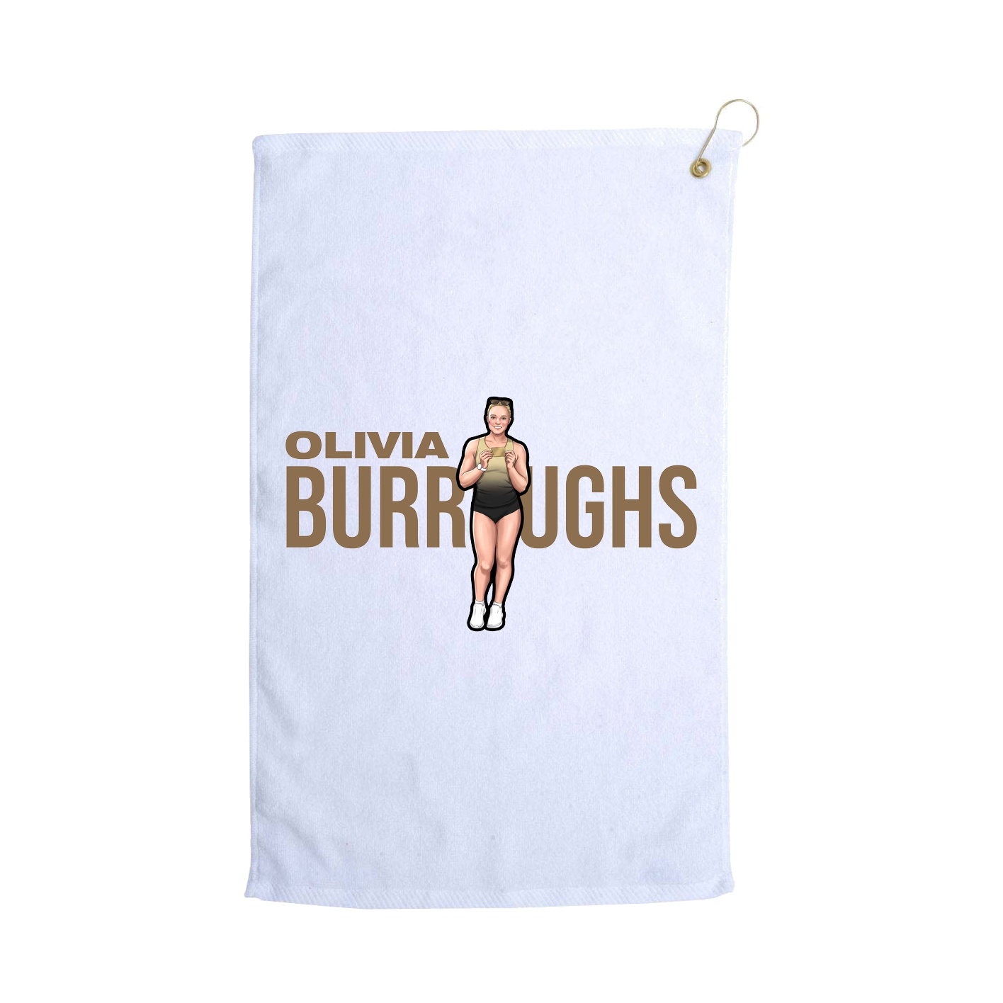 Golf Towel — Player Name in White