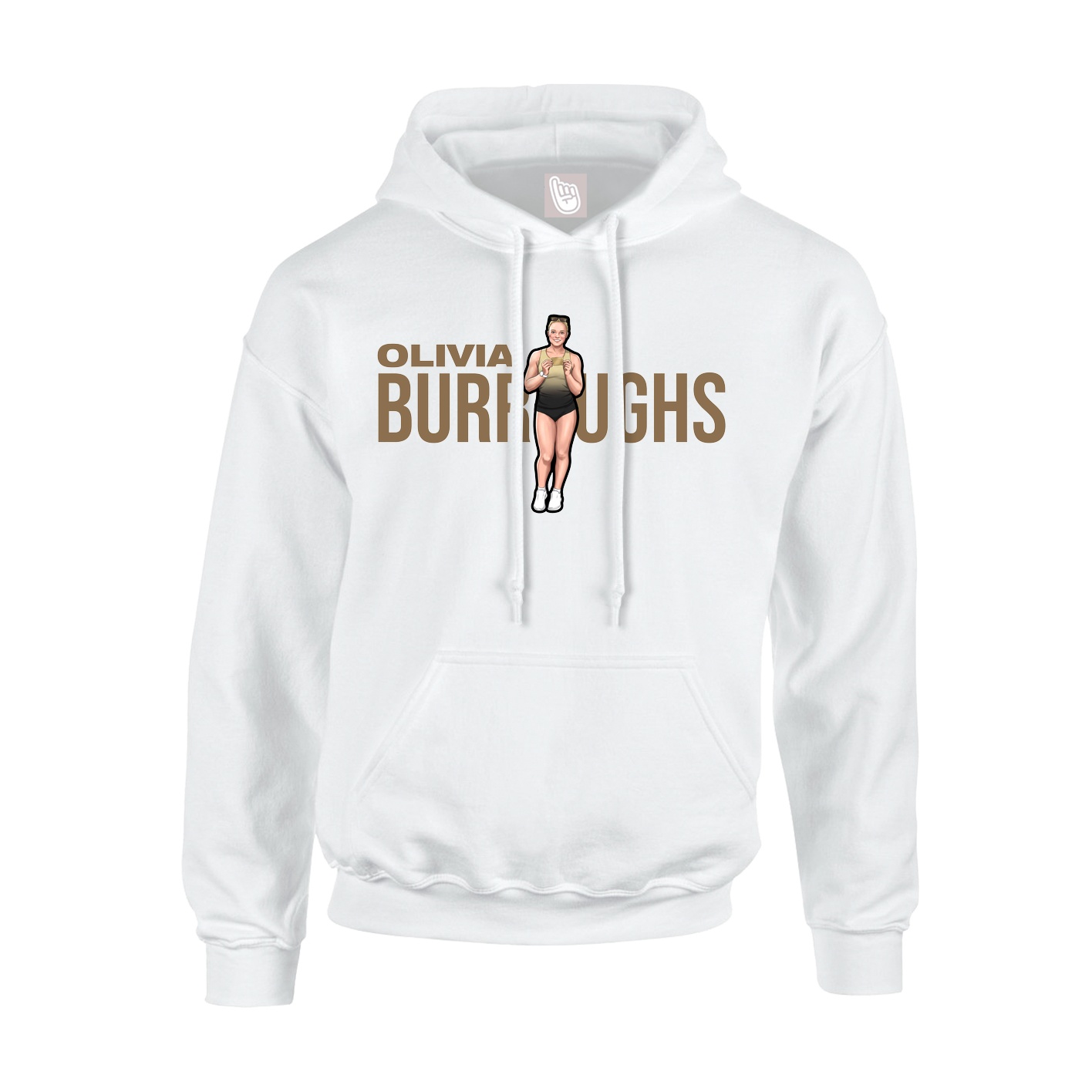 Youth Hoodie — Player Name in White