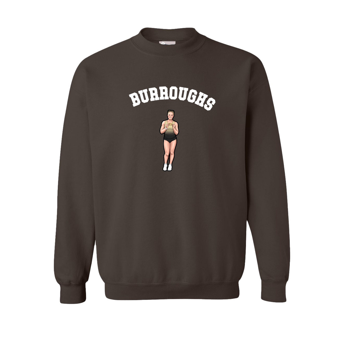 Fleece Crew — Shirsey Arch in Brown