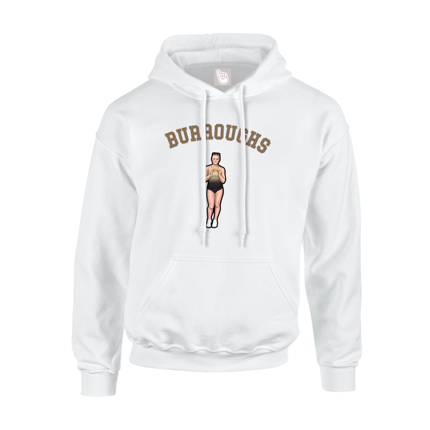 Youth Hoodie — Shirsey Arch in White