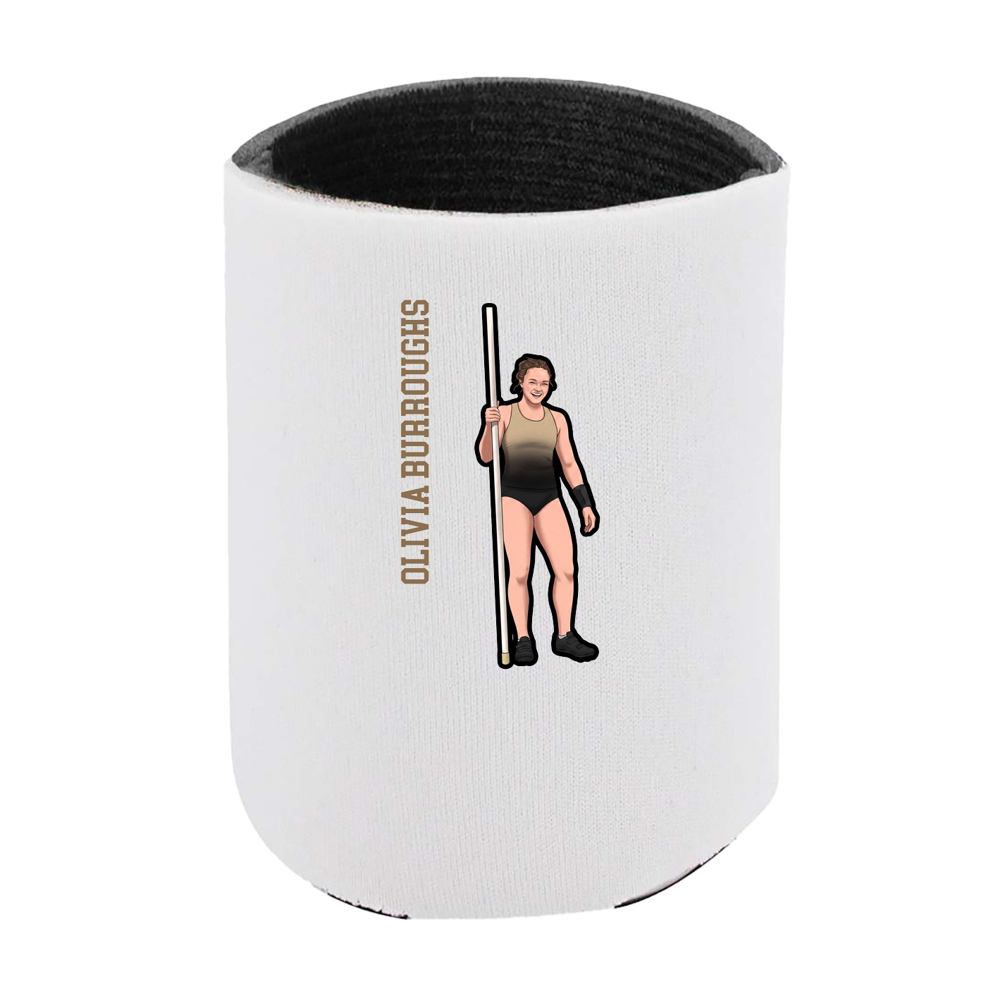 Can Holder — Name Vertical in White