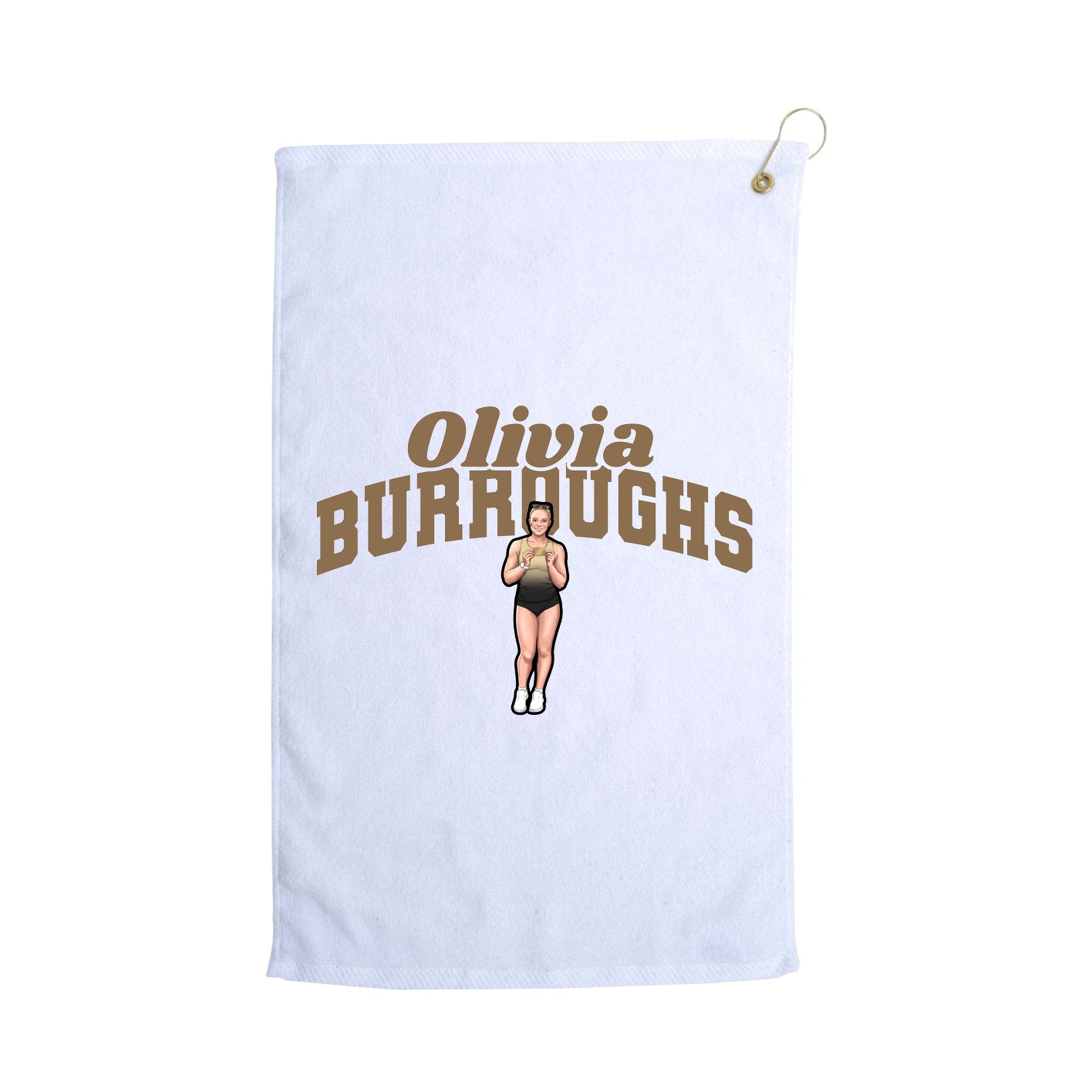 Golf Towel — Signature Arch in White