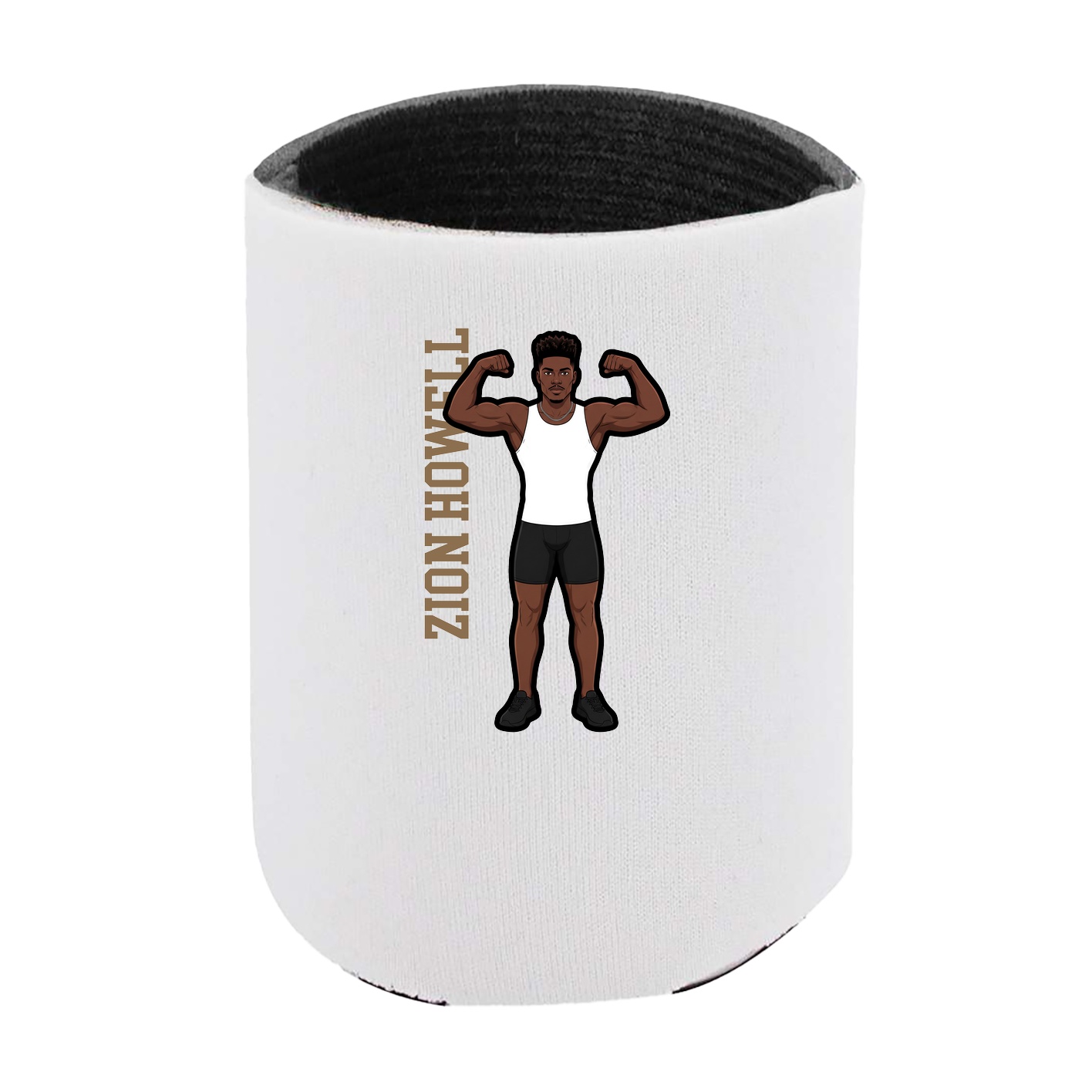 Can Holder — Name Vertical in White
