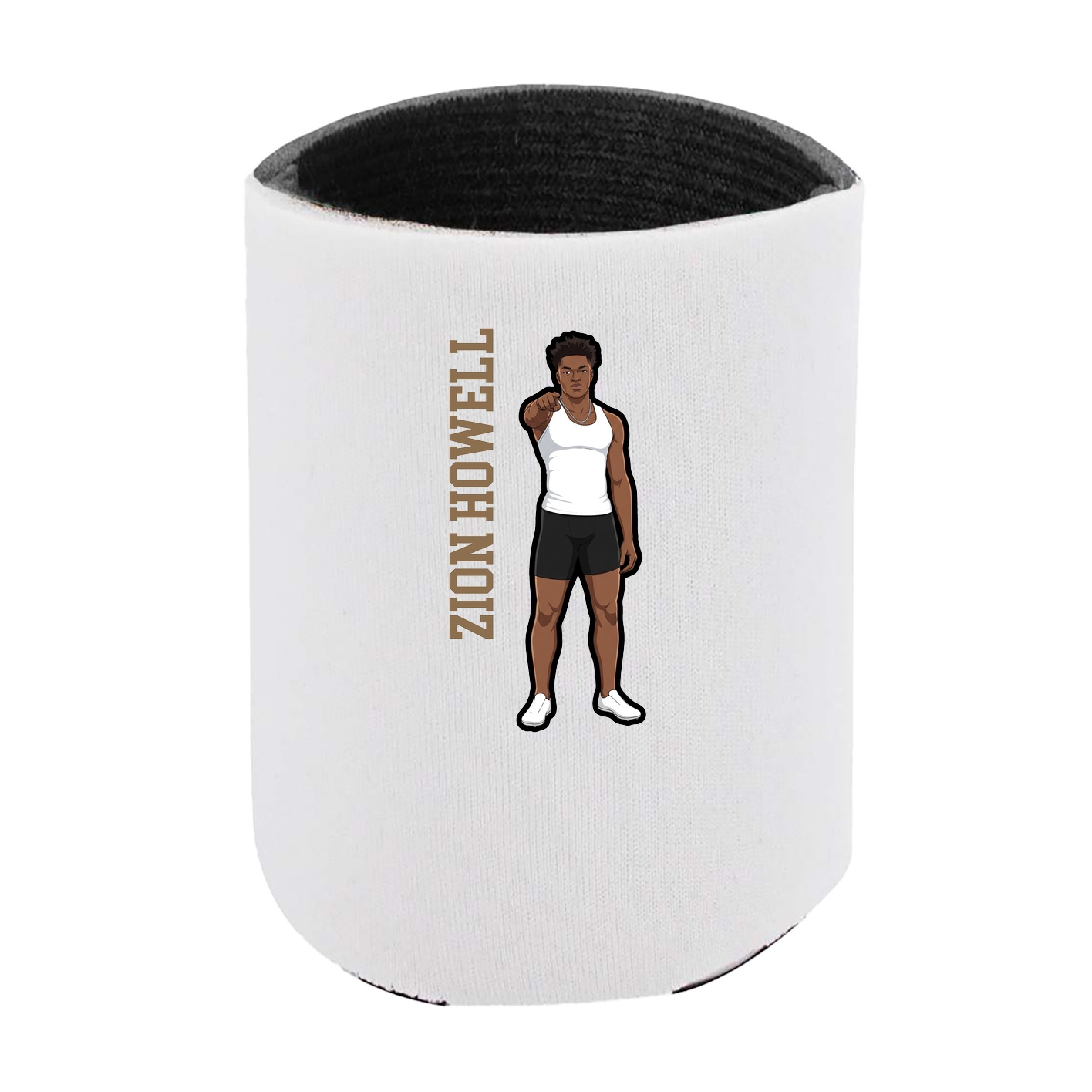 Can Holder — Name Vertical in White