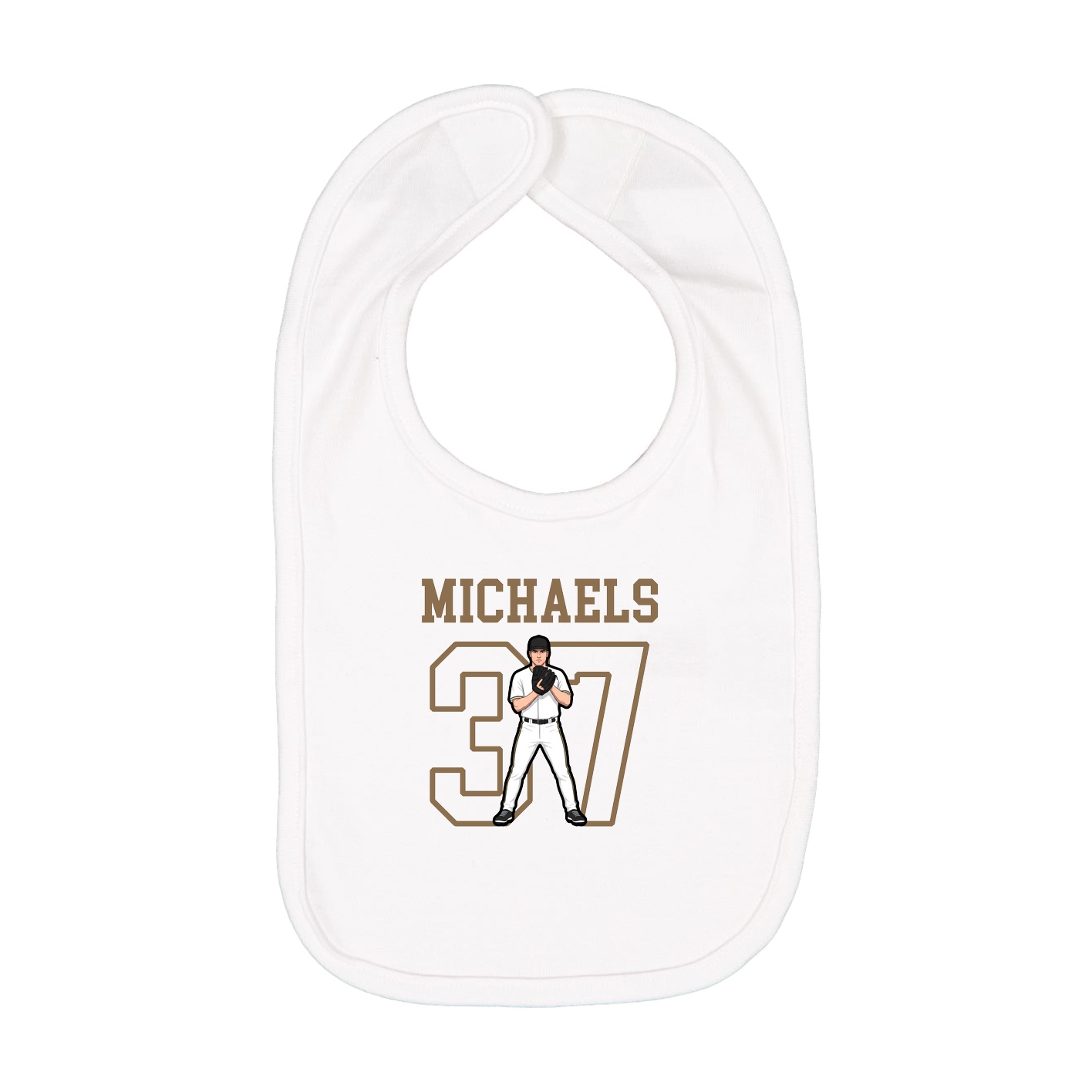 Infant Bib — Shirsey in White