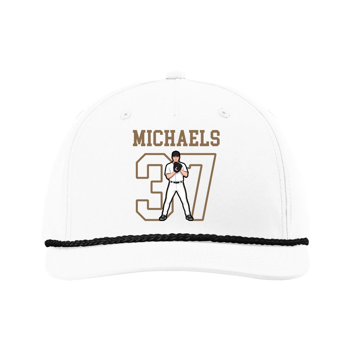 Five-Panel Classic Rope Cap — Shirsey in White
