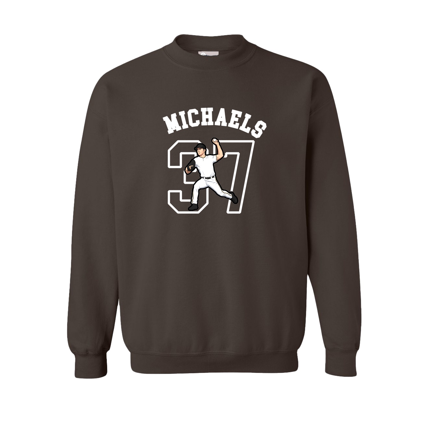 Fleece Crew — Shirsey Arch in Brown