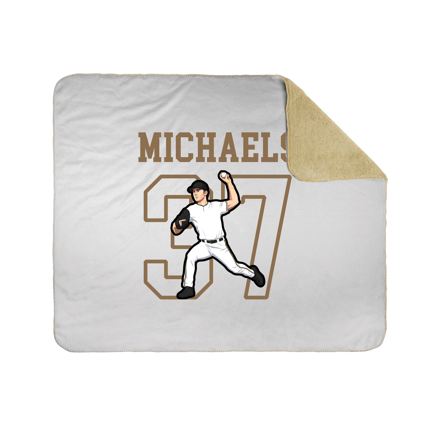 Throw Blanket — Shirsey in White