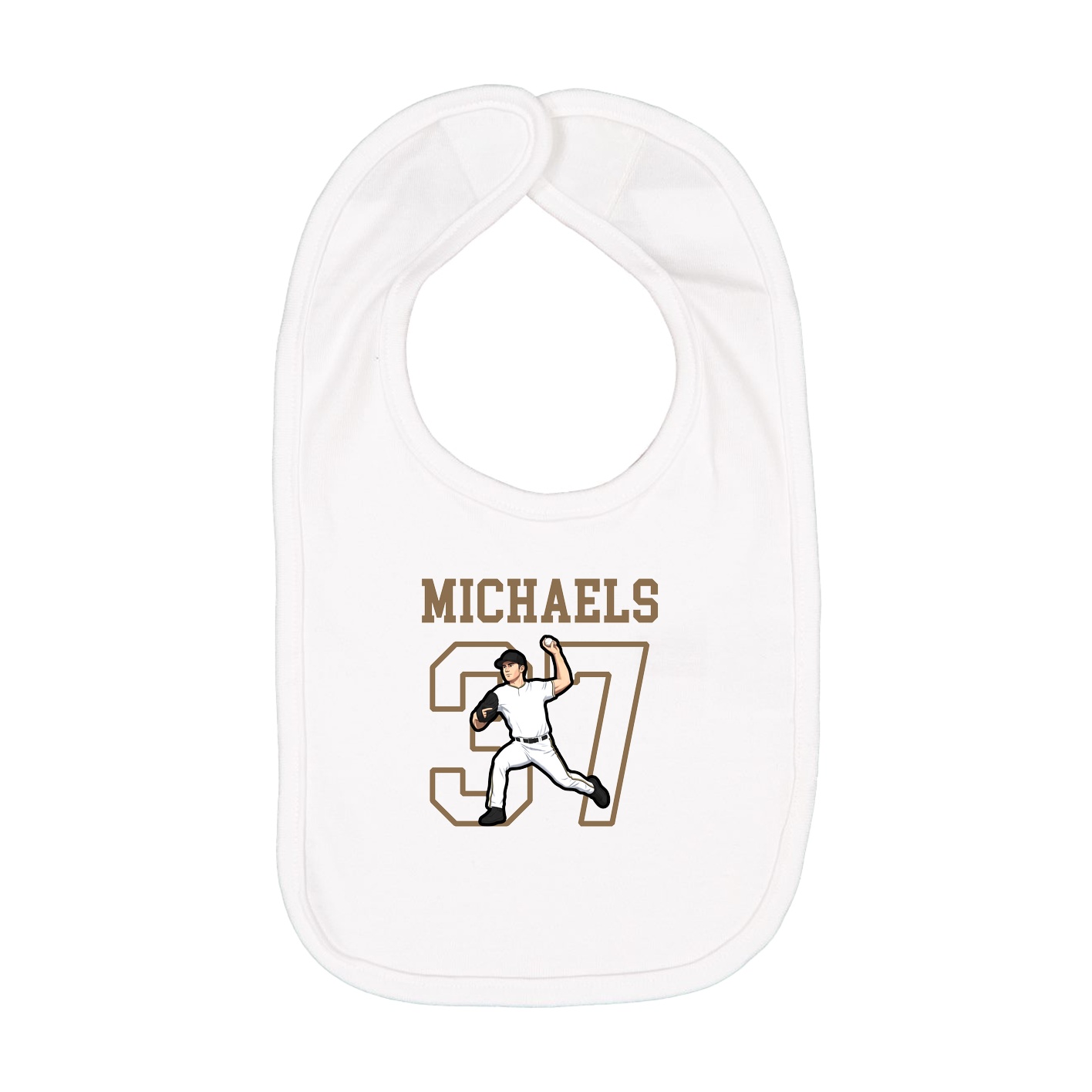 Infant Bib — Shirsey in White