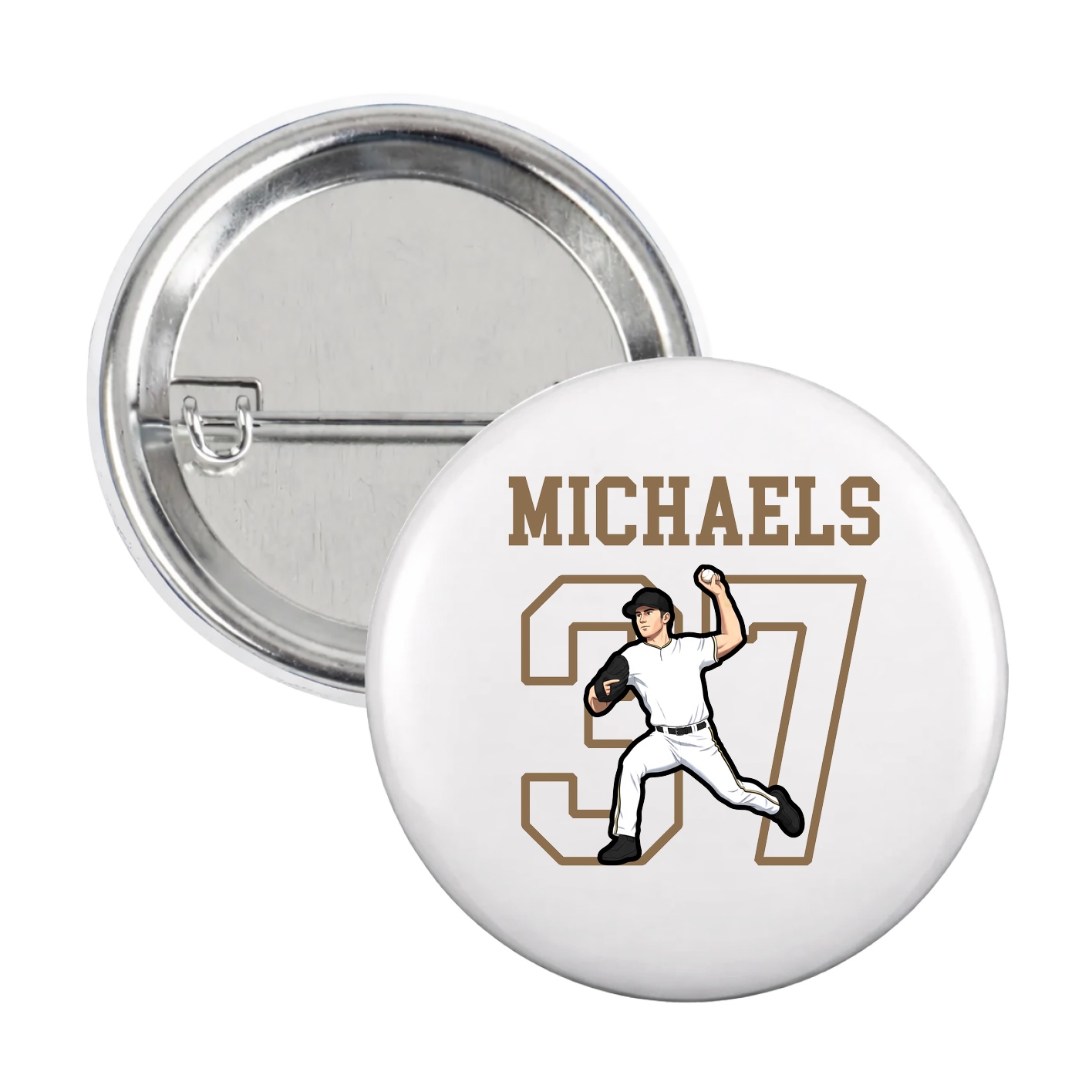 Game Day Button — Shirsey in White