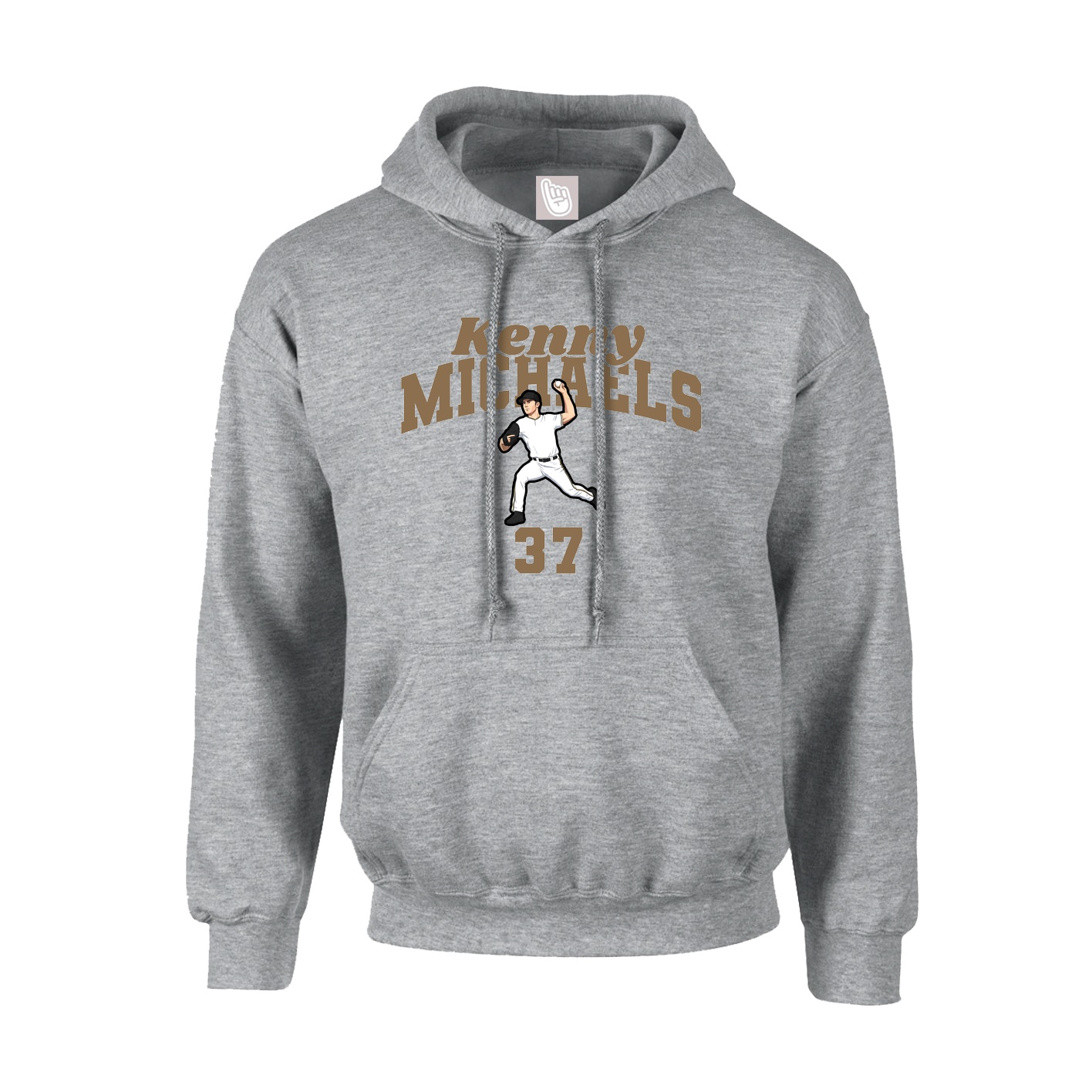Youth Hoodie — Signature Arch in Grey