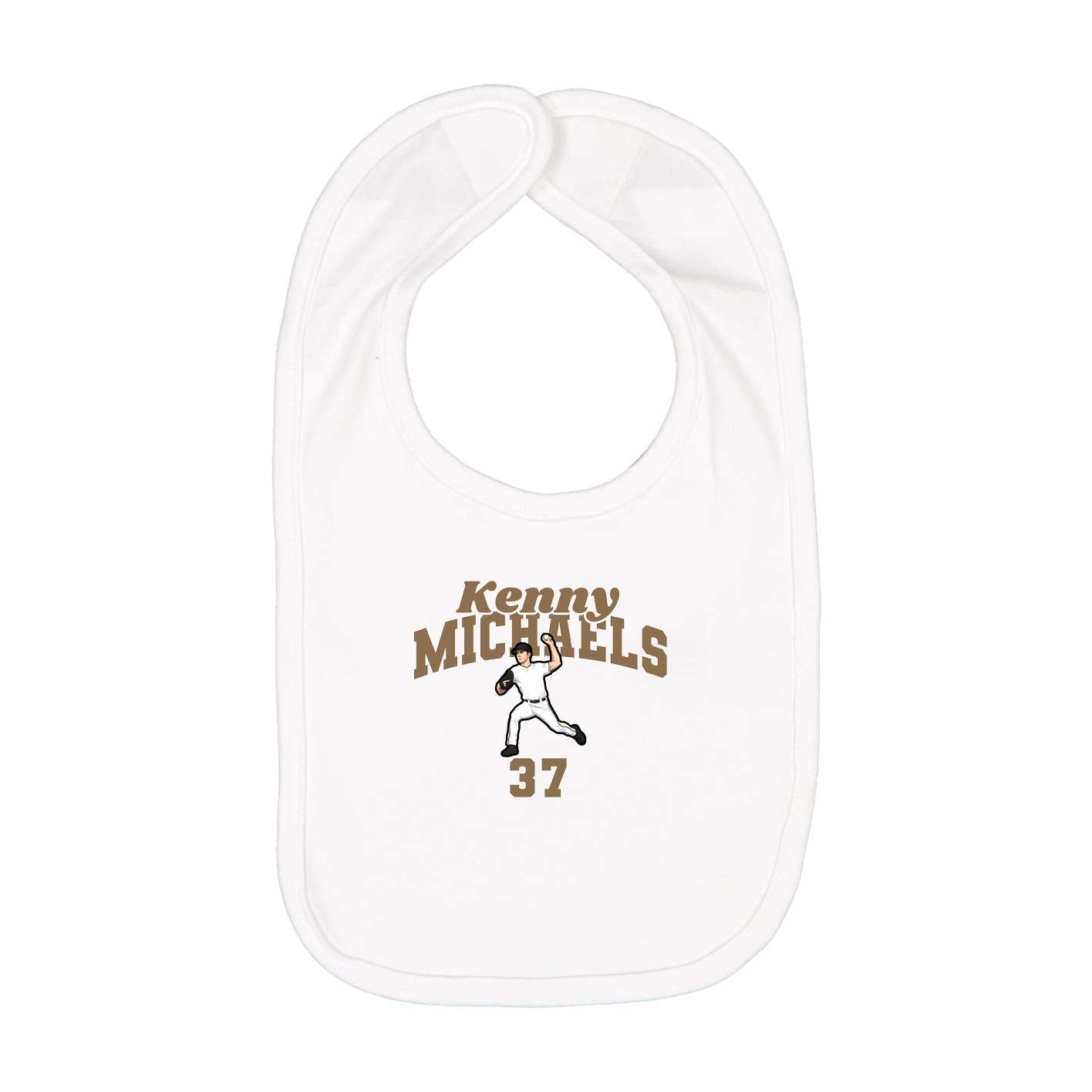 Infant Bib — Signature Arch in White