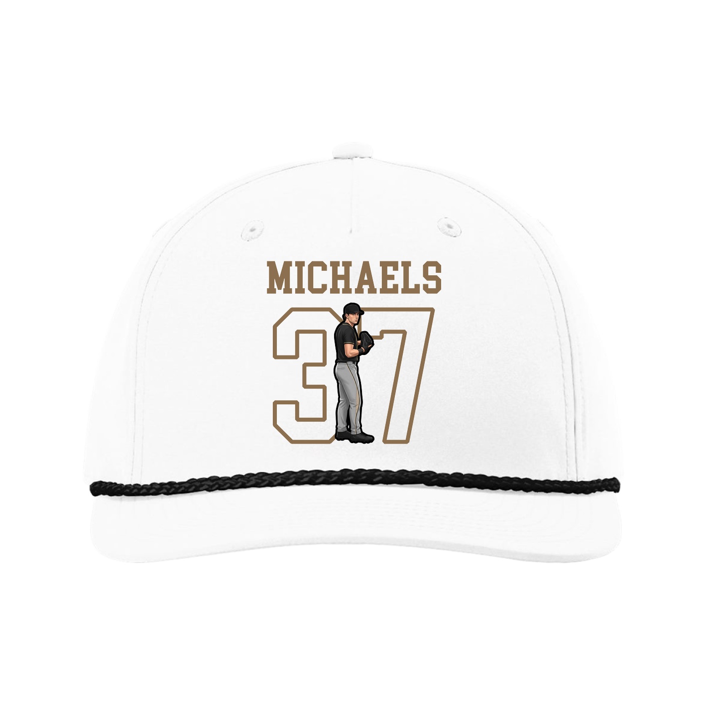 Five-Panel Classic Rope Cap — Shirsey in White