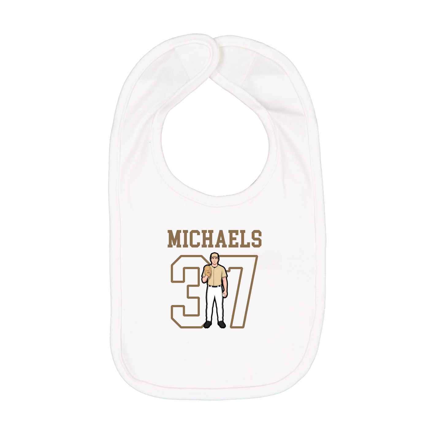 Infant Bib — Shirsey in White