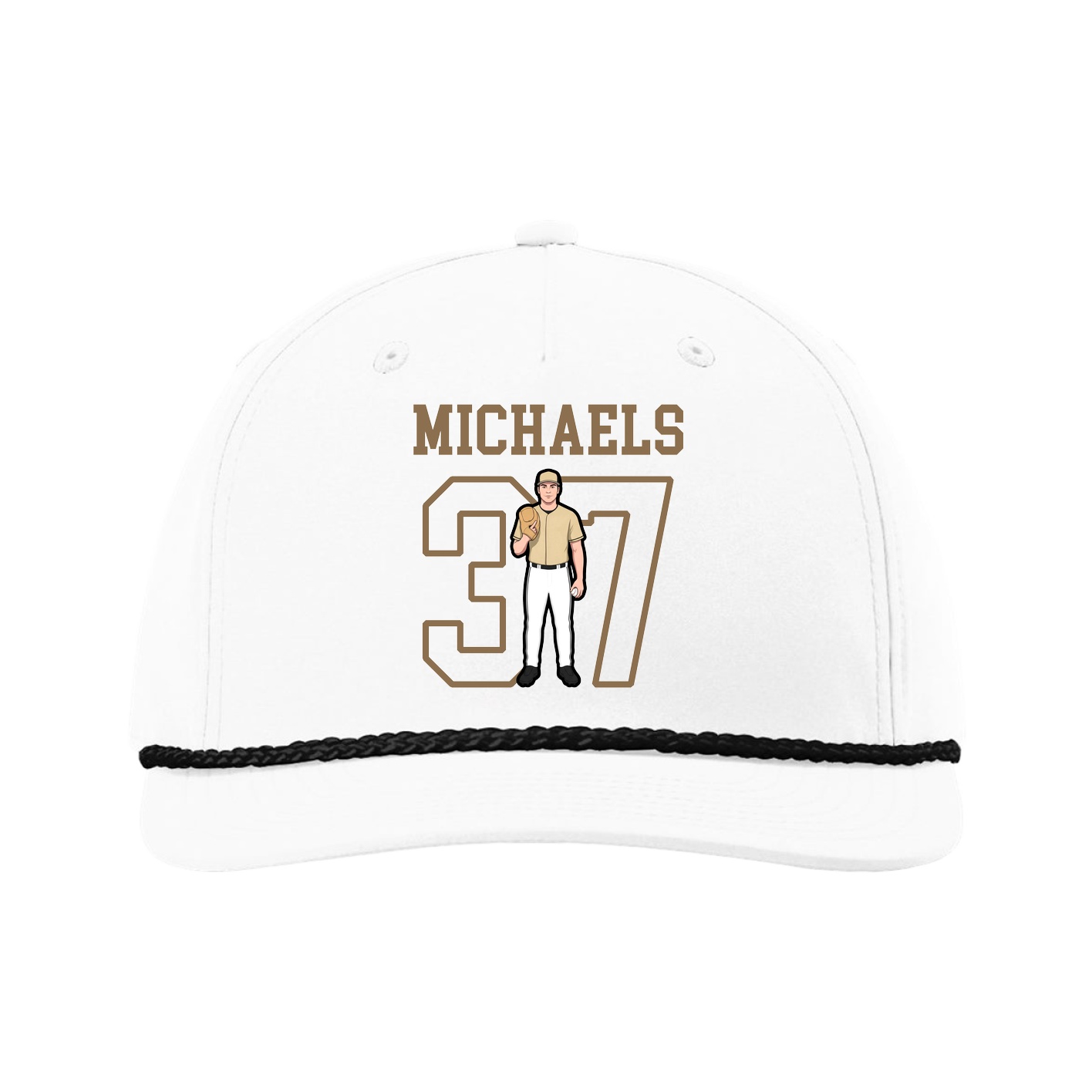 Five-Panel Classic Rope Cap — Shirsey in White