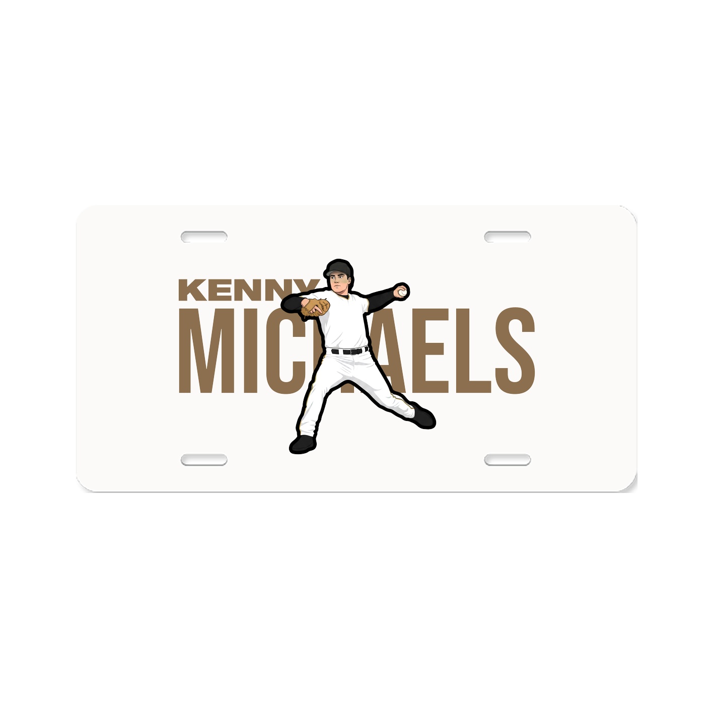 License Plate — Player Name in Classic