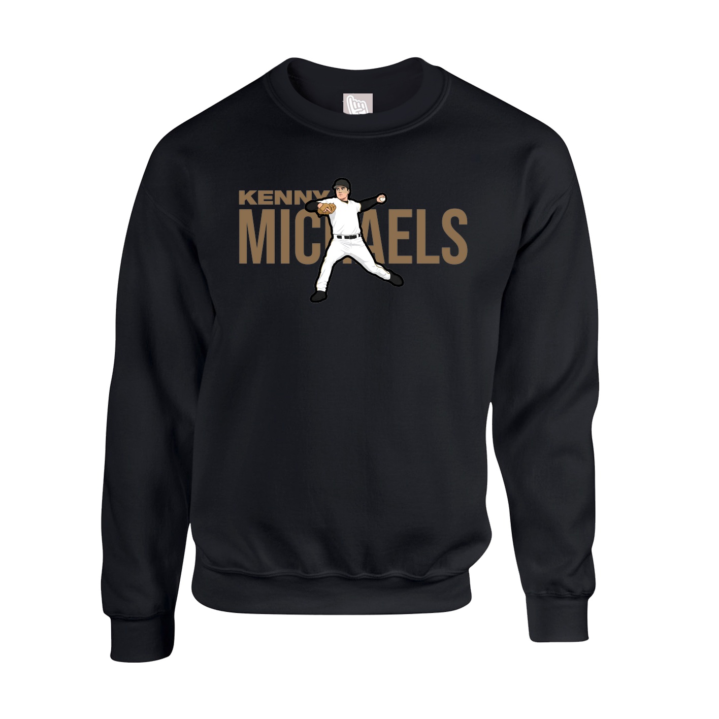 Fleece Crew — Player Name in Black