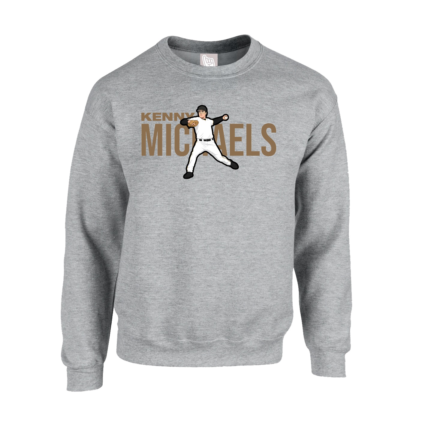 Fleece Crew — Player Name in Grey
