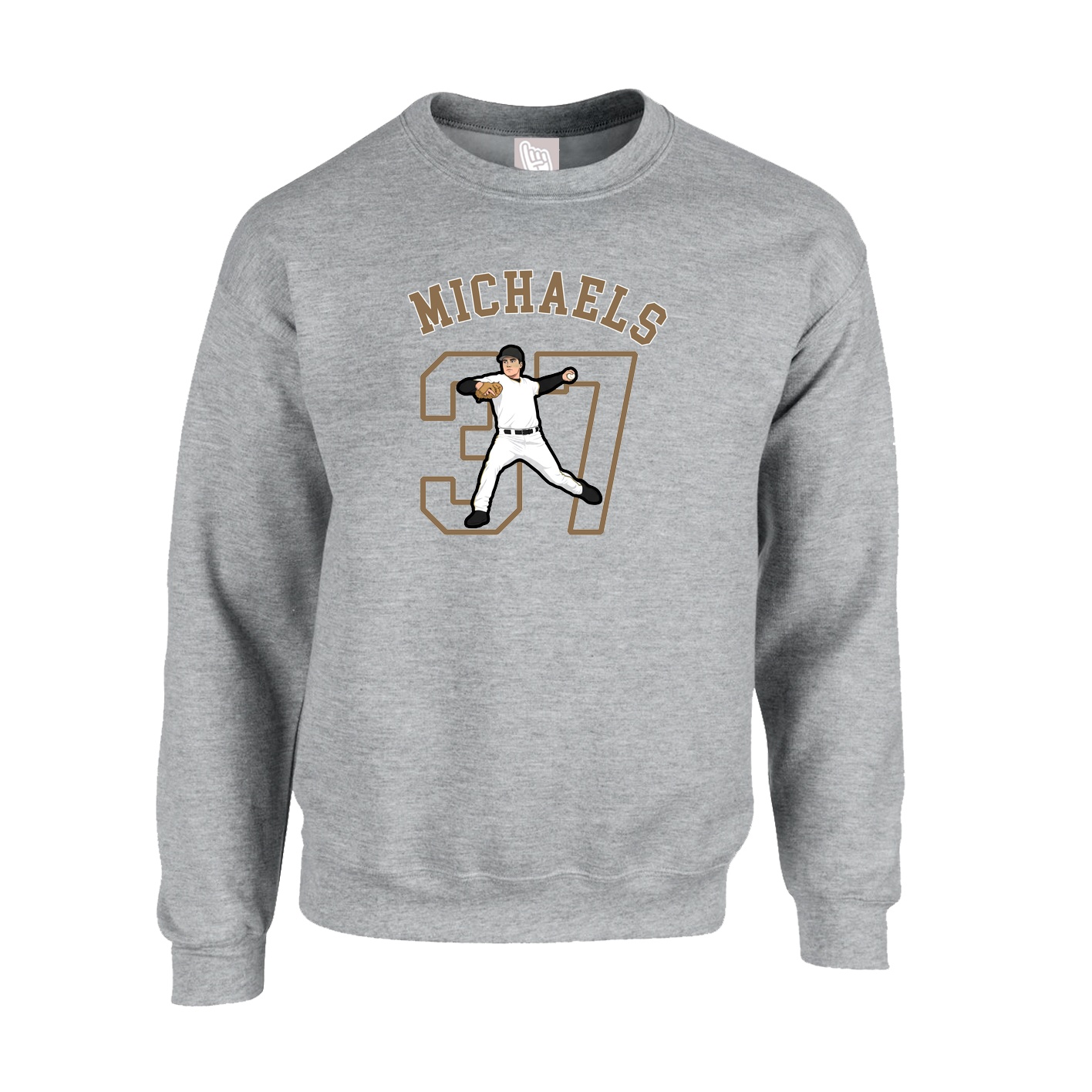 Fleece Crew — Shirsey Arch in Grey