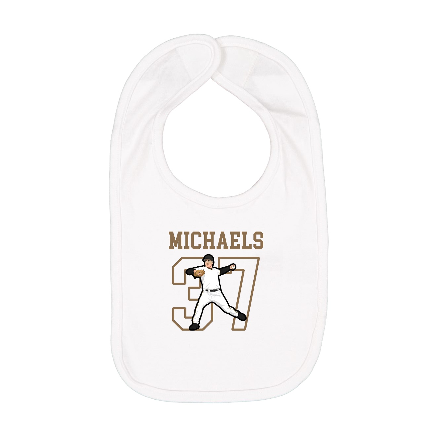 Infant Bib — Shirsey in White