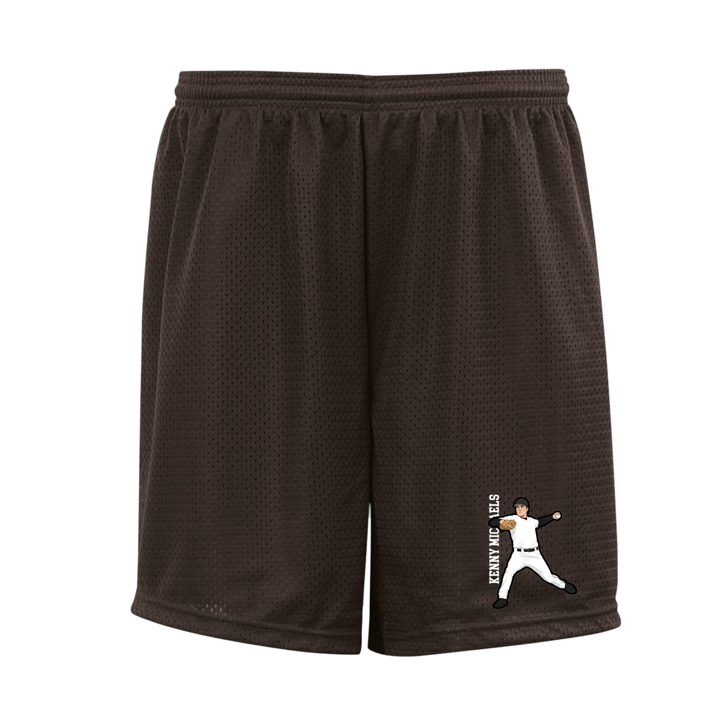 Shorts — Name Vertical in Brown