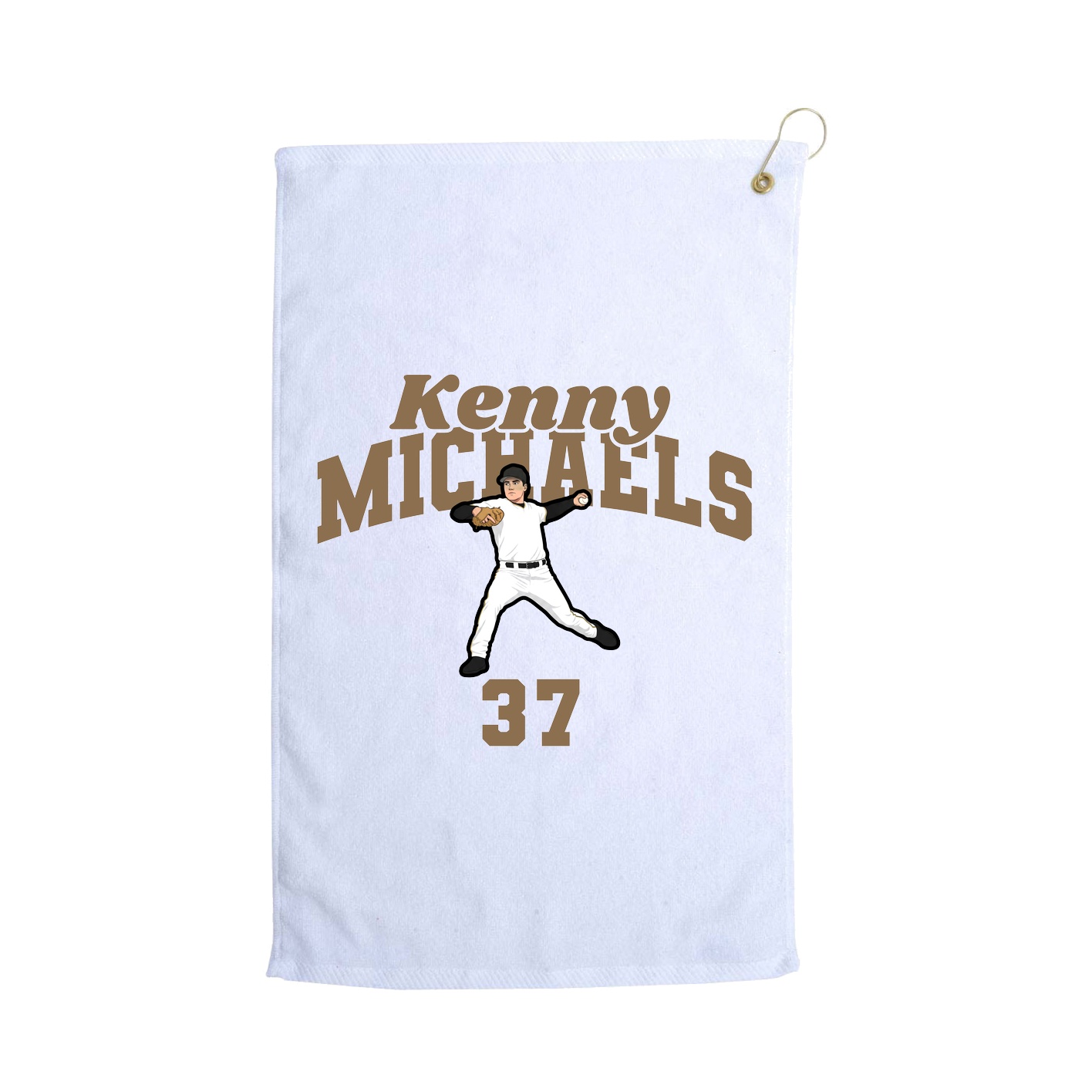 Golf Towel — Signature Arch in White