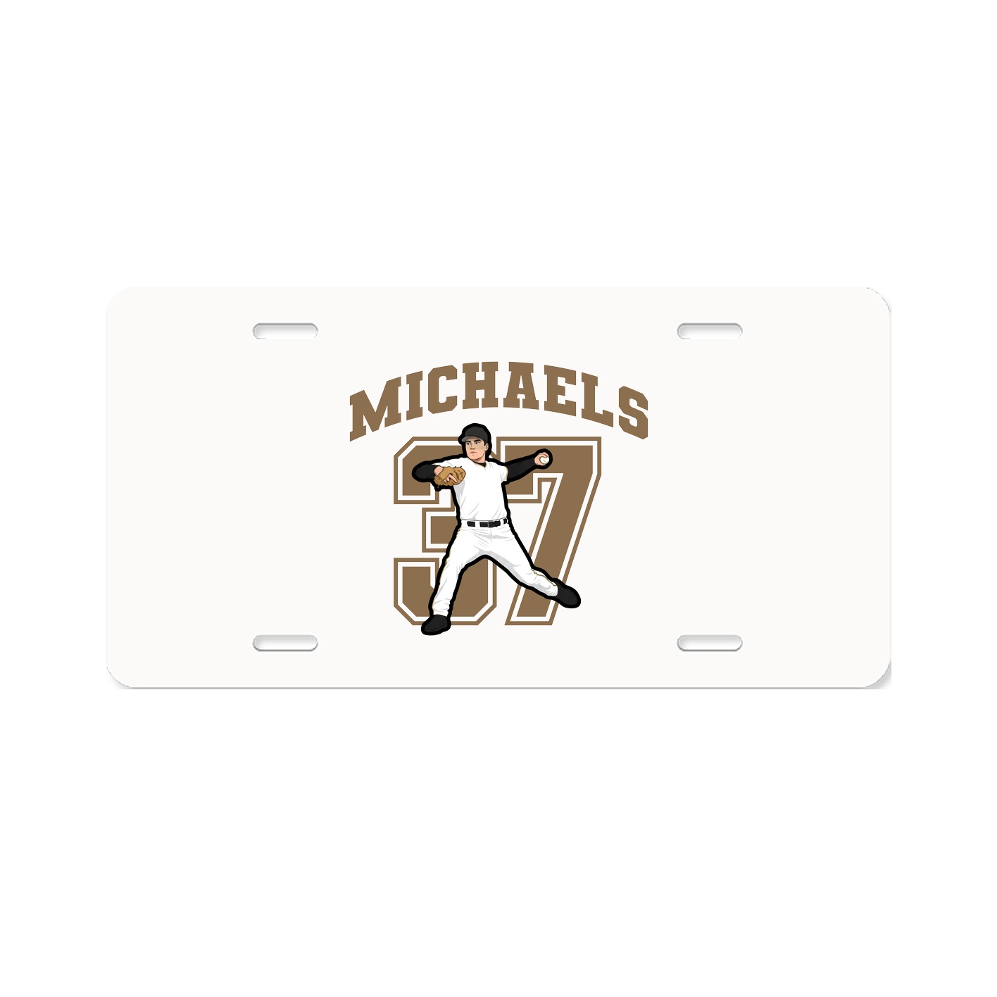 License Plate — Number in Classic