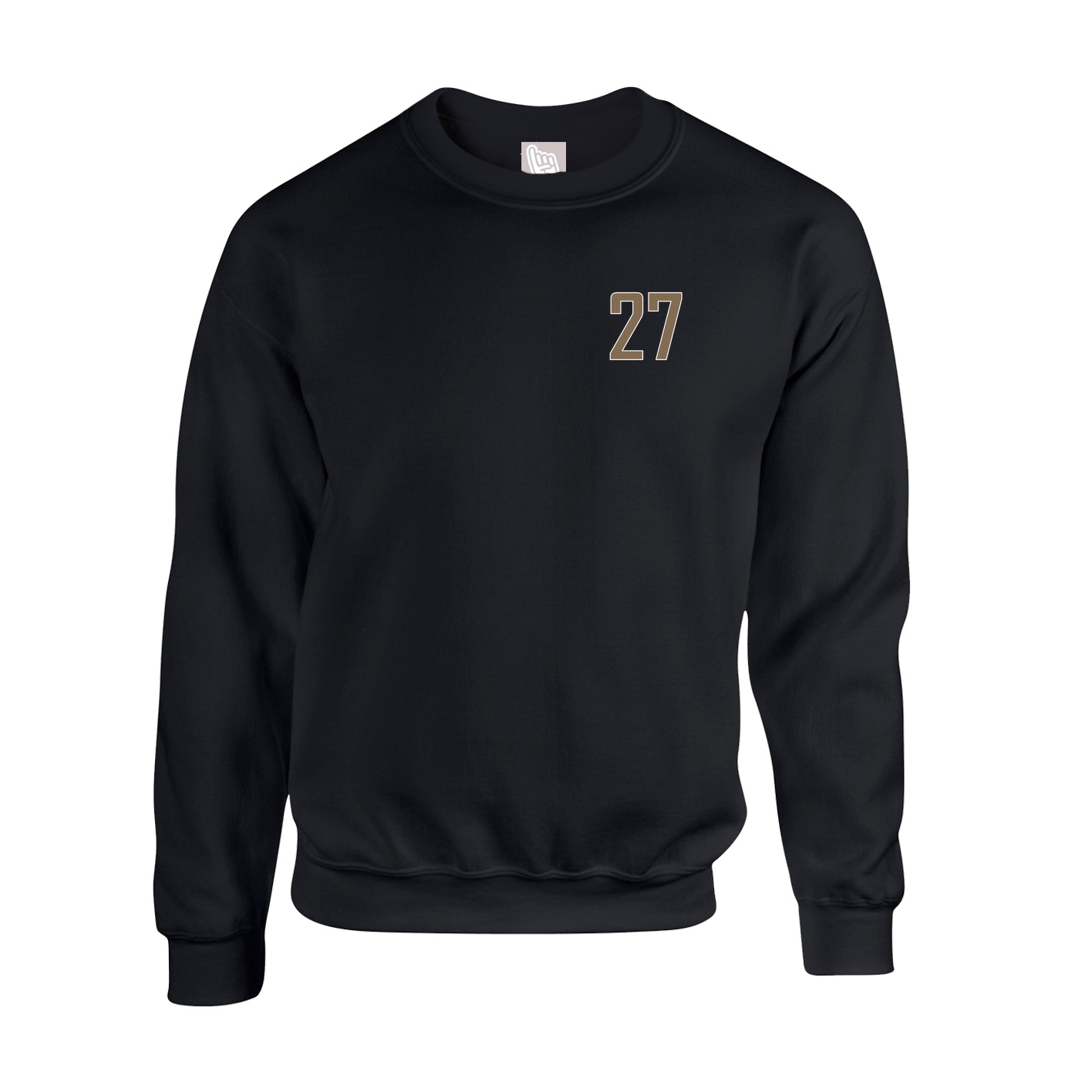 Fleece Crew — Front Shirsy in Black