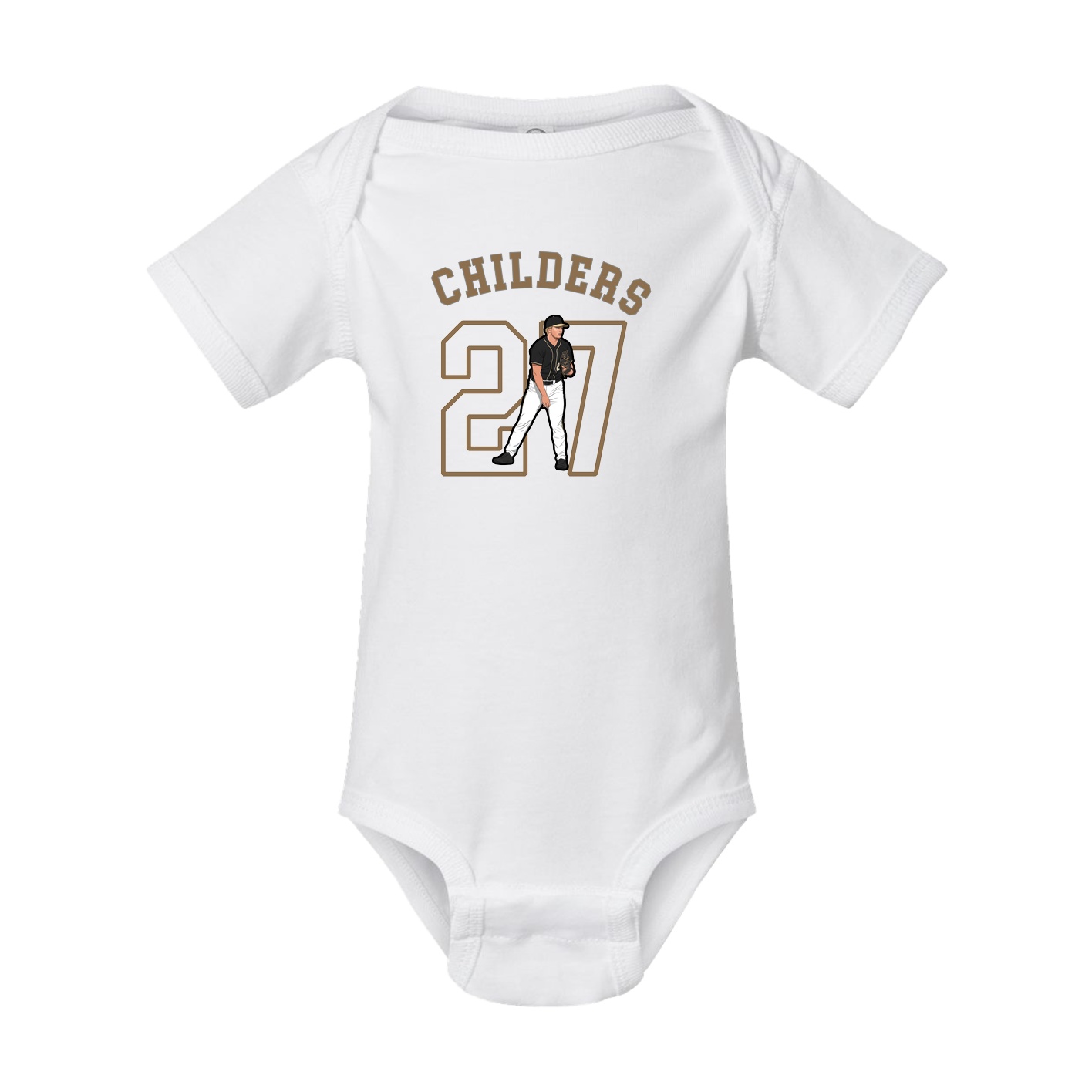 Baby Onesie — Shirsey Arch in White