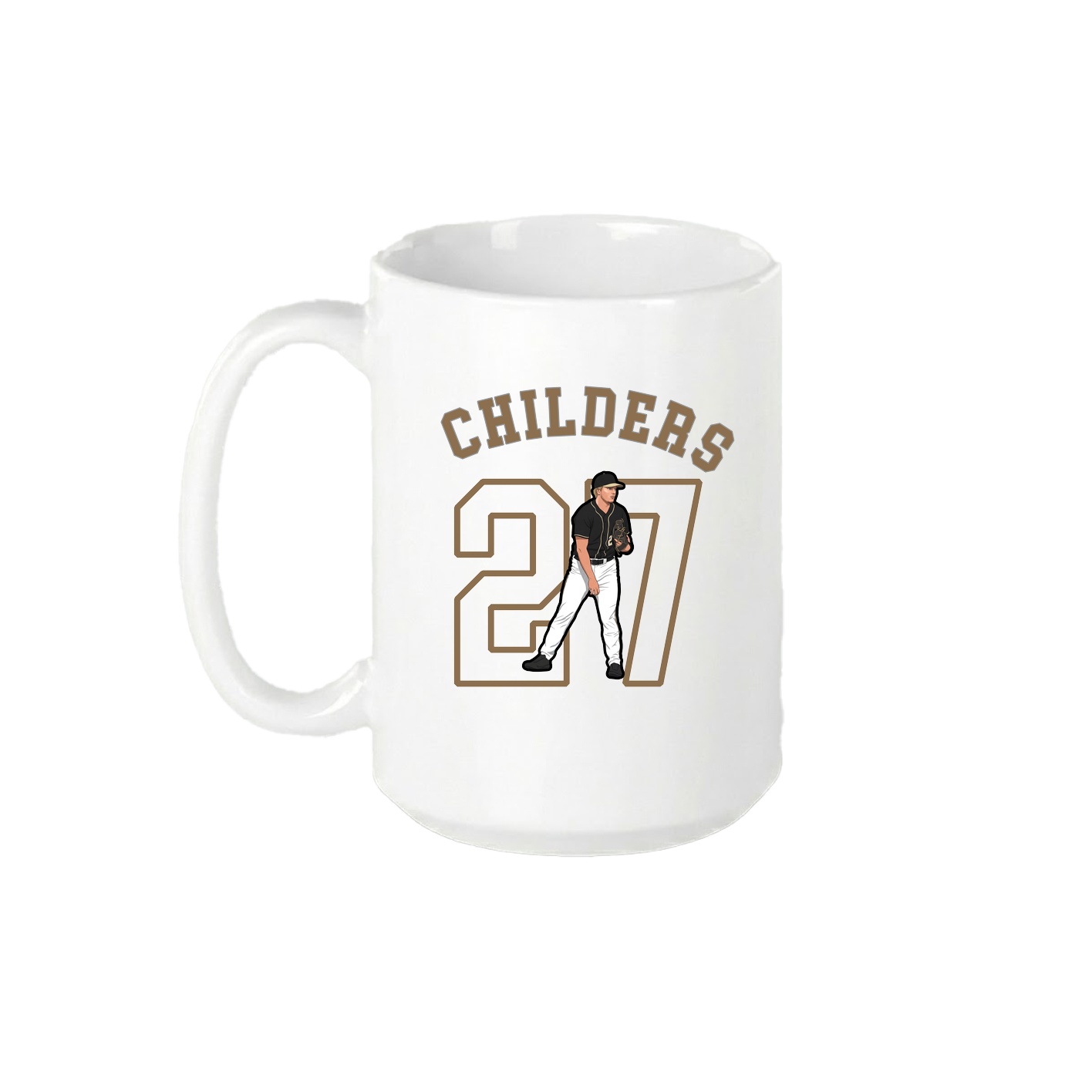 15oz Coffee Mug — Shirsey Arch in White