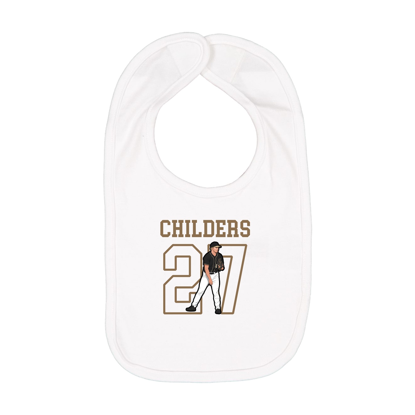 Infant Bib — Shirsey in White