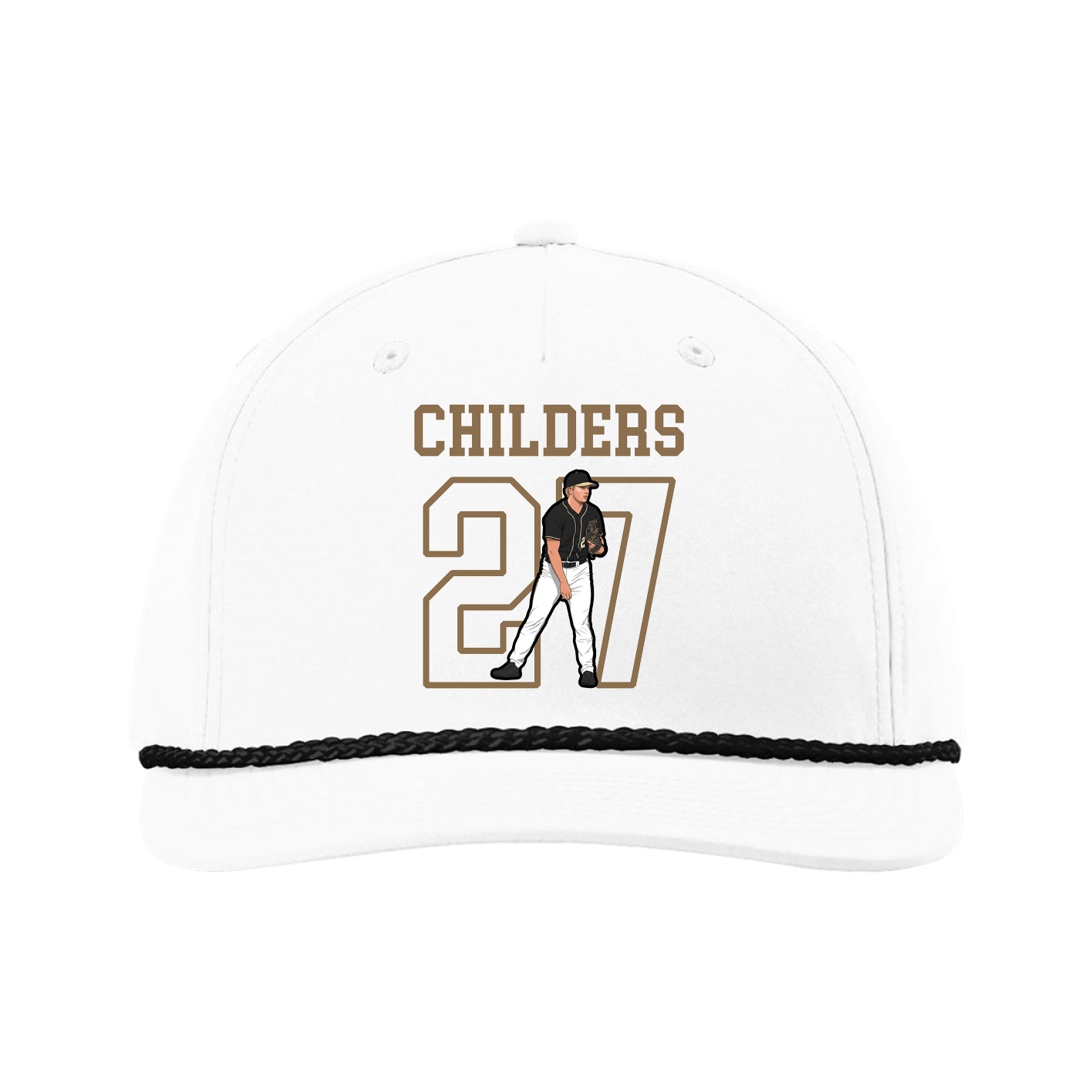 Five-Panel Classic Rope Cap — Shirsey in White