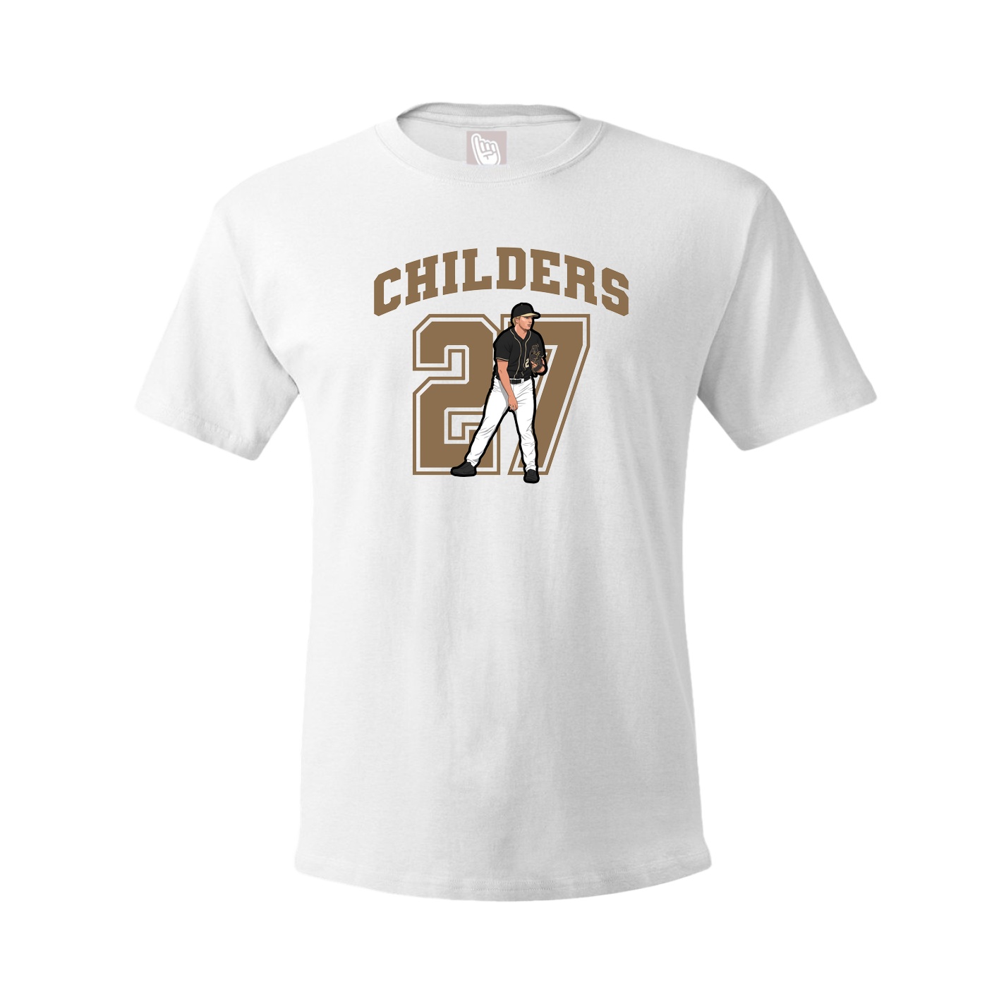 Youth Tee — Number in White