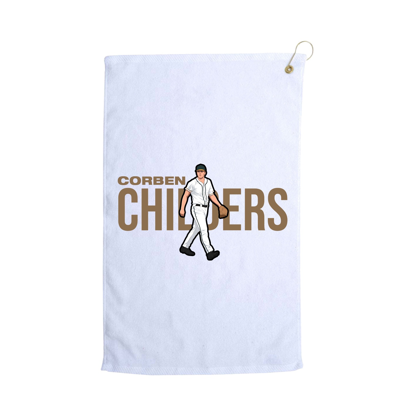 Golf Towel — Player Name in White