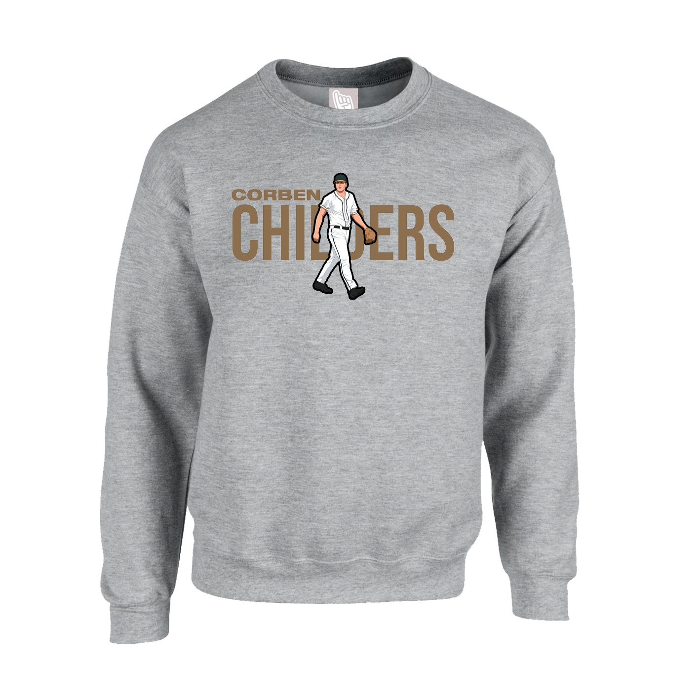 Fleece Crew — Player Name in Grey