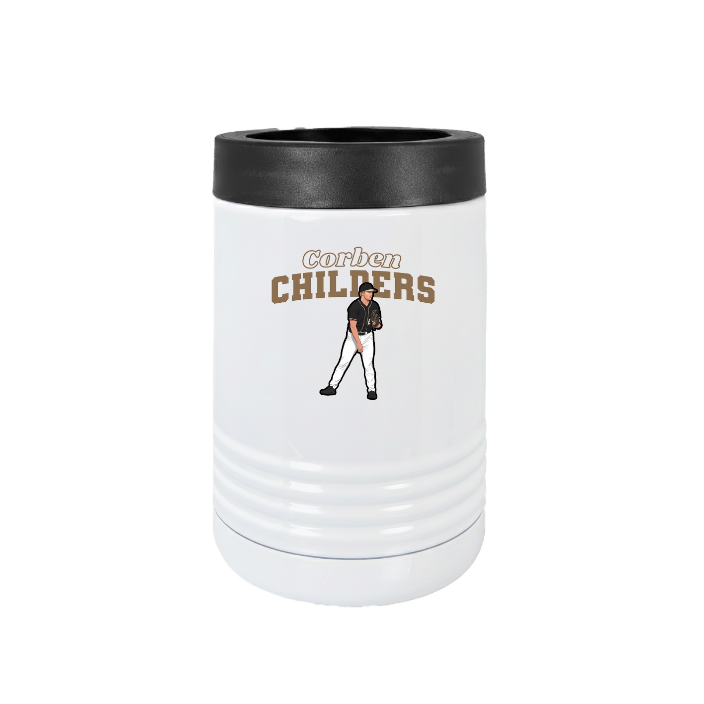 Beverage Holder — Name Arch in White