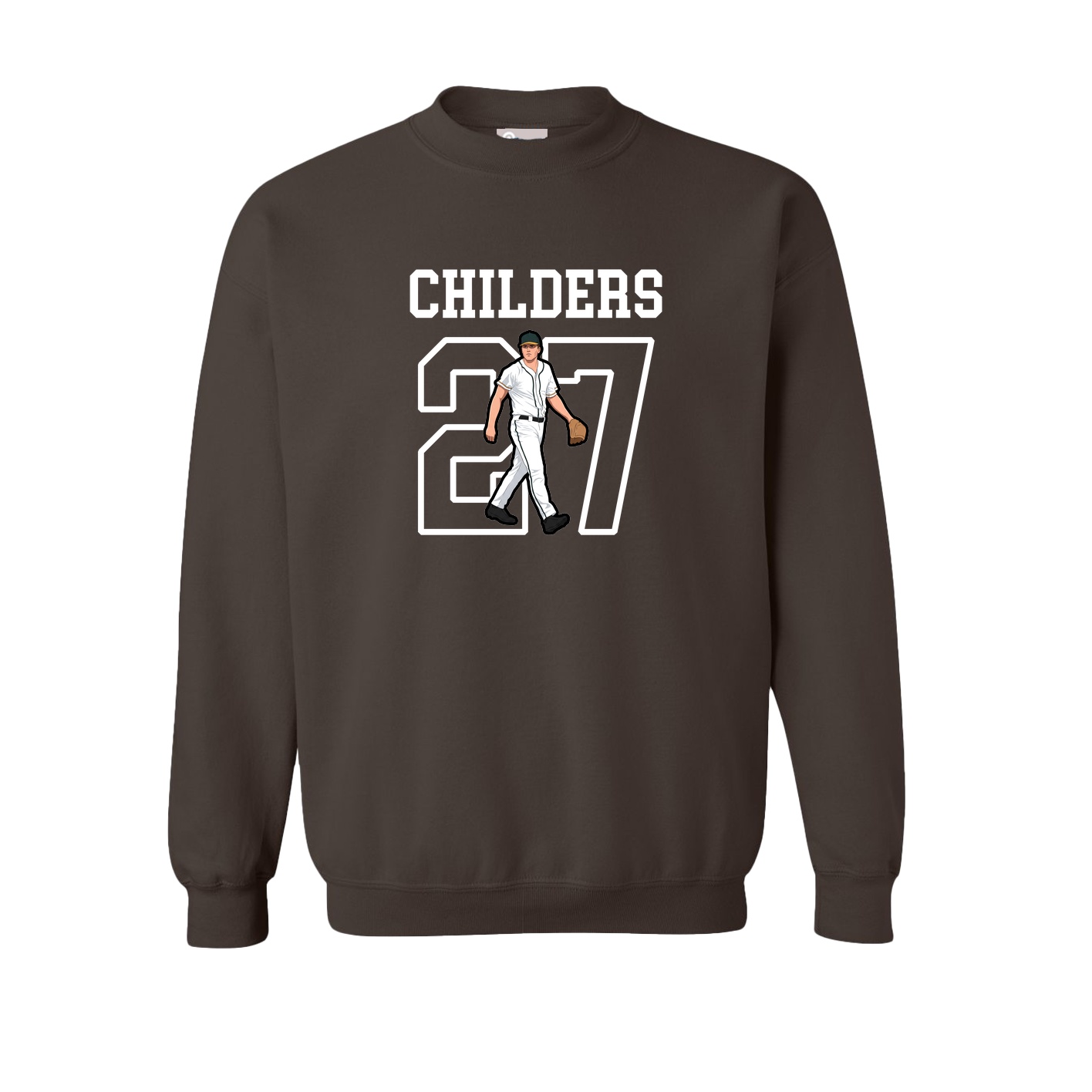 Fleece Crew — Shirsey in Brown