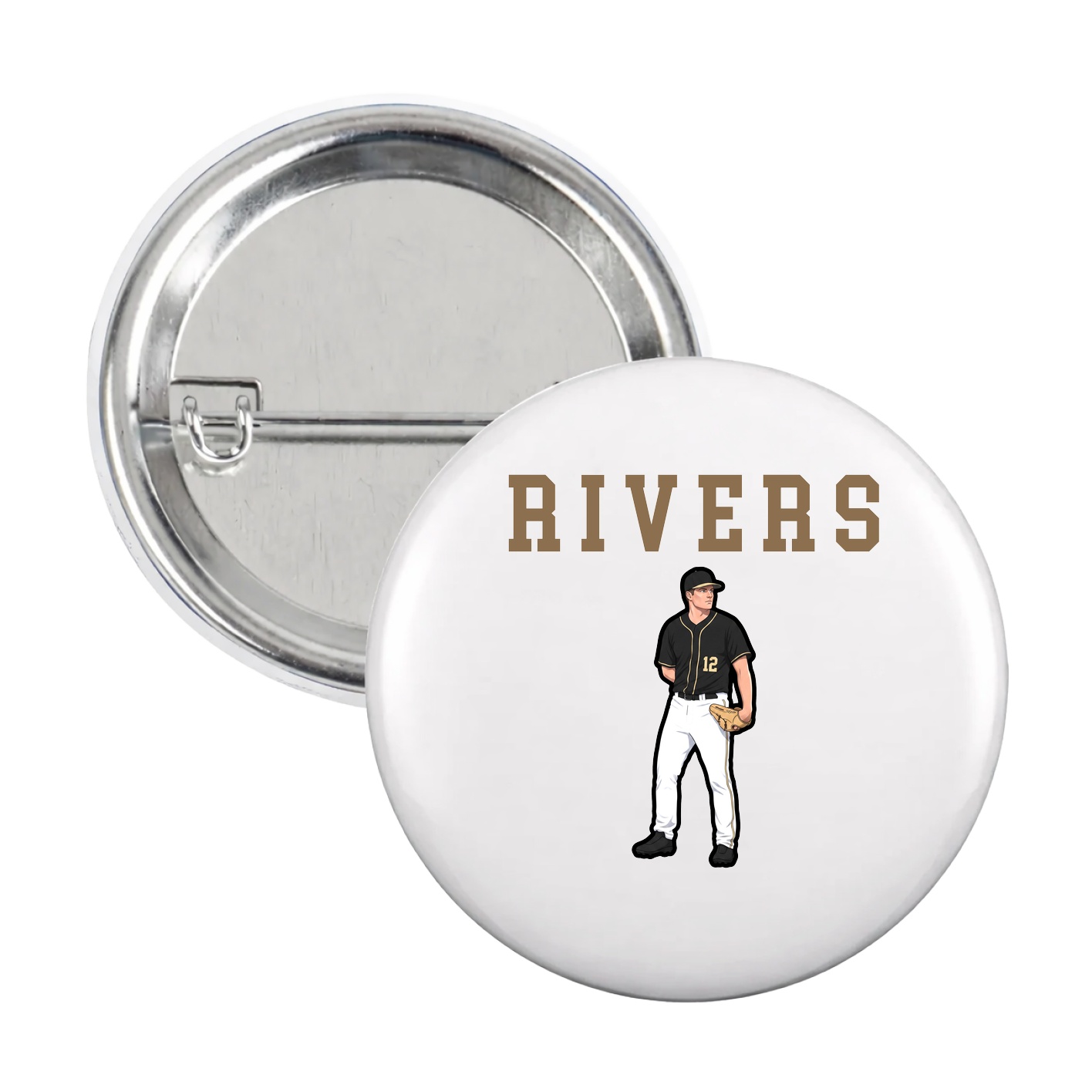 Game Day Button — Shirsey in White