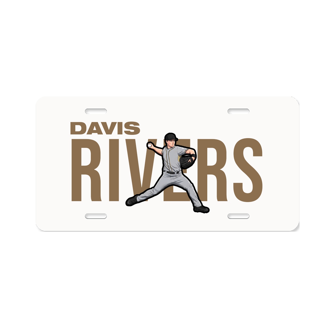 License Plate — Player Name in Classic