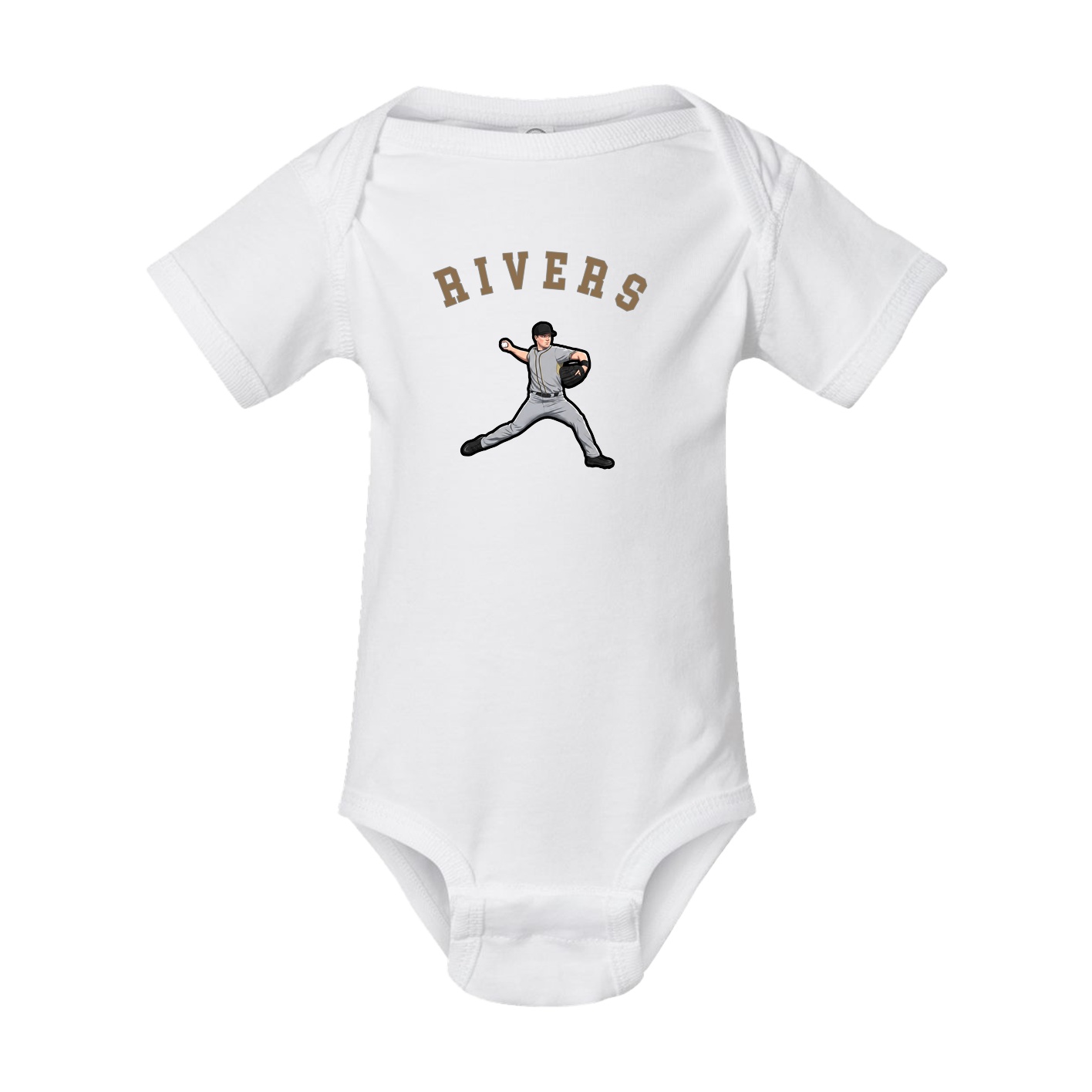 Baby Onesie — Shirsey Arch in White