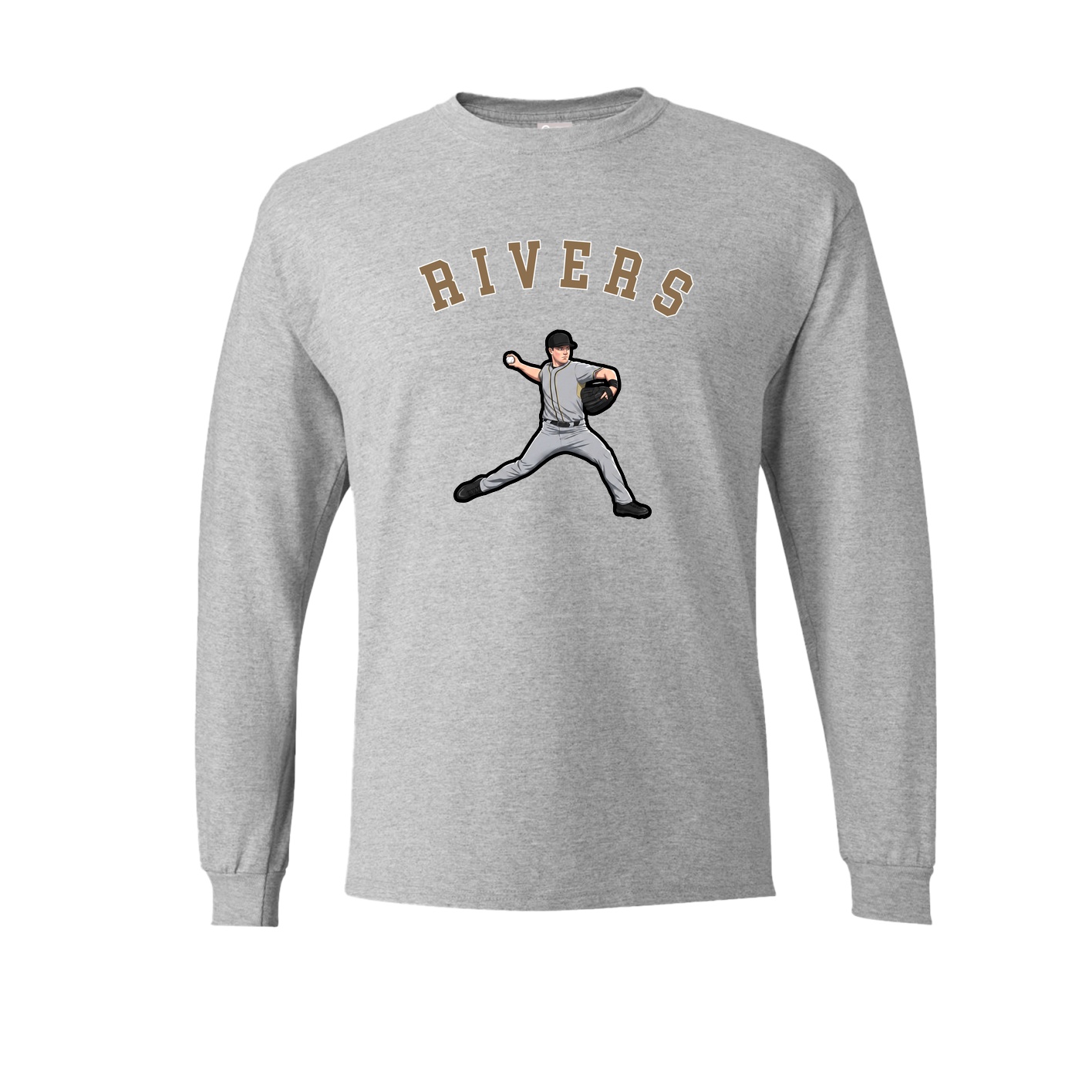Long Sleeve Tee — Shirsey Arch in Grey