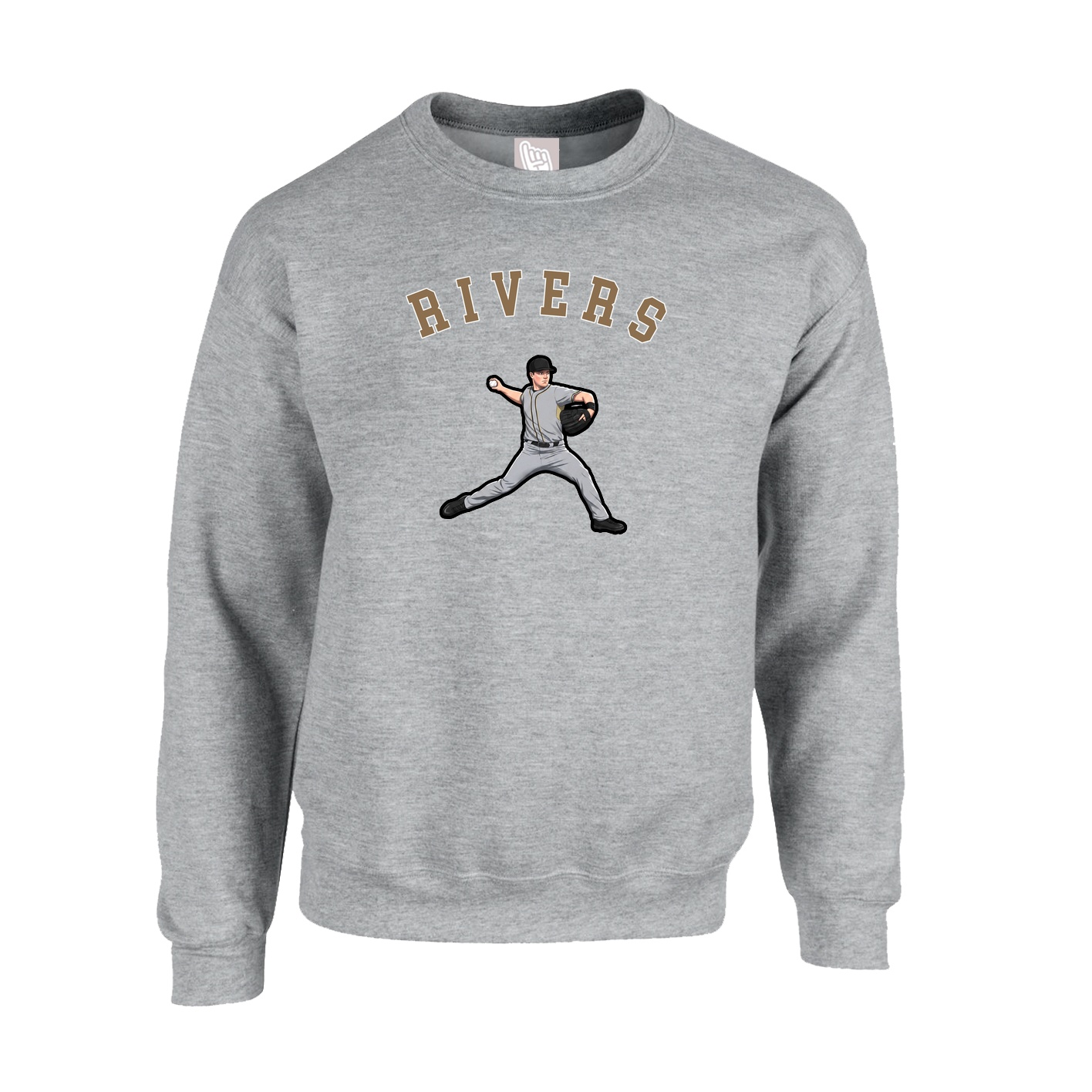 Fleece Crew — Shirsey Arch in Grey